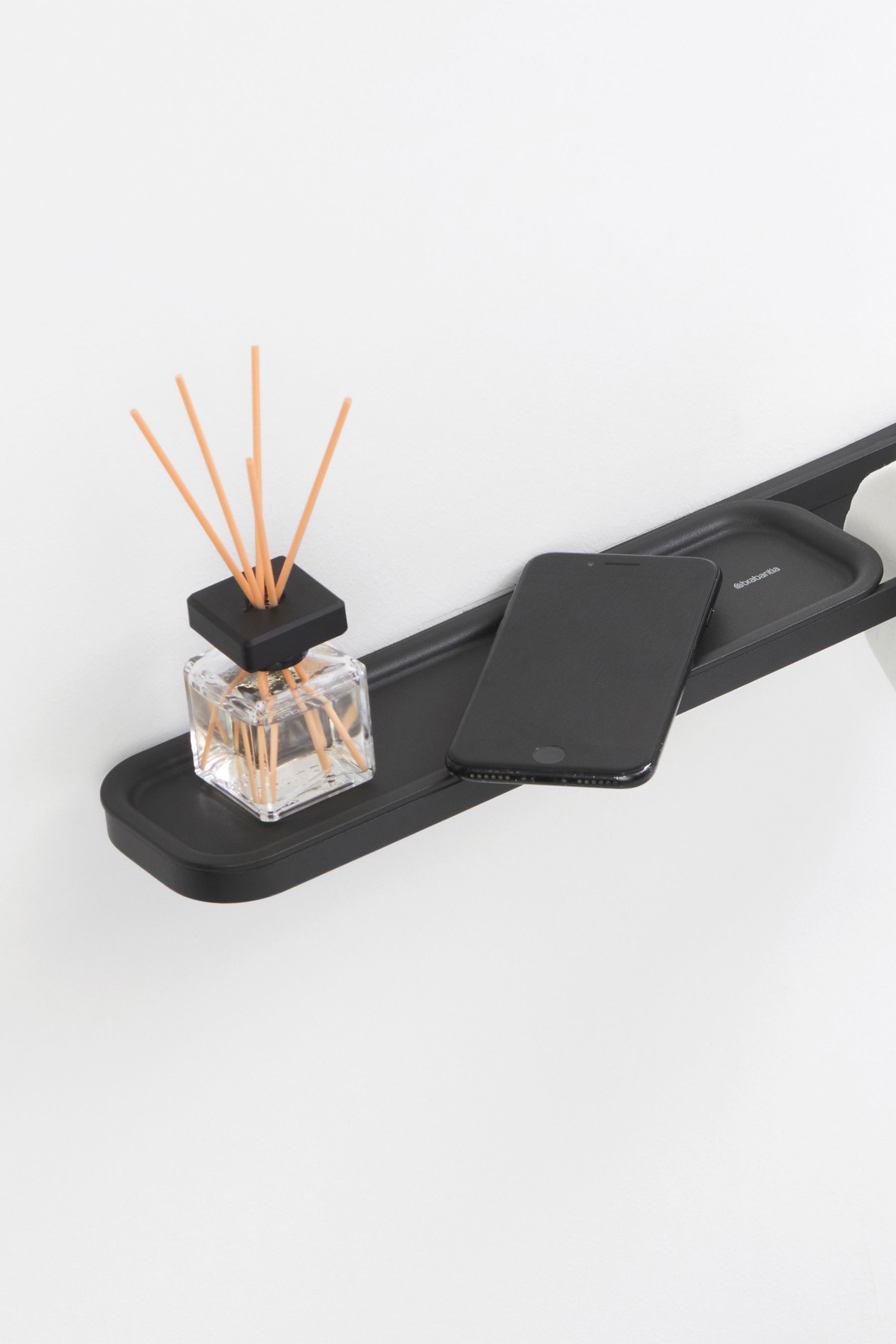 Buy Brabantia Grey Toilet Roll Holder with Shelf from the Next UK