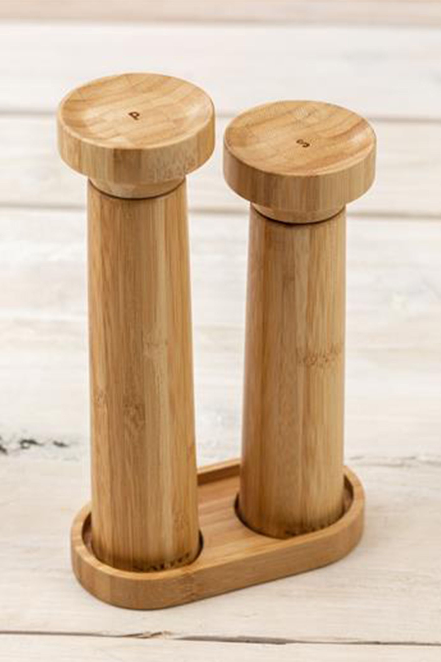 Buy Salter Bamboo Salt & Pepper Mill Set & Stand From The Next UK ...