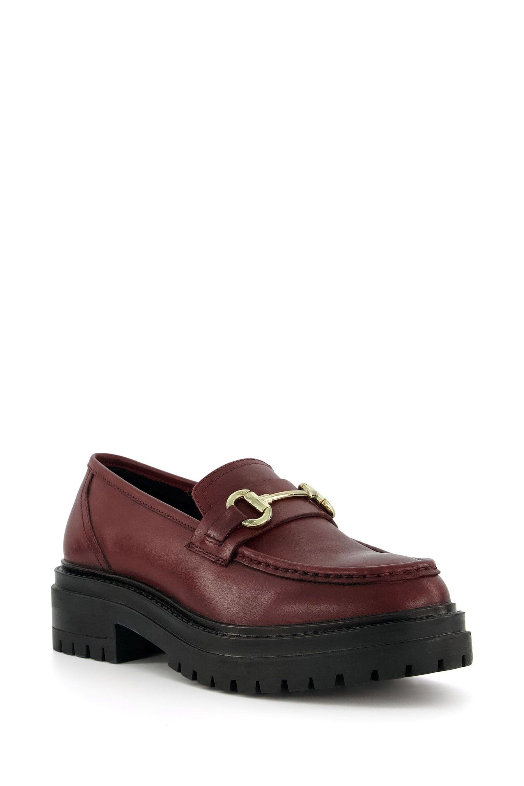 Buy Dune London Red Gallagher Chunky Snaffle Trim Loafers from the Next ...