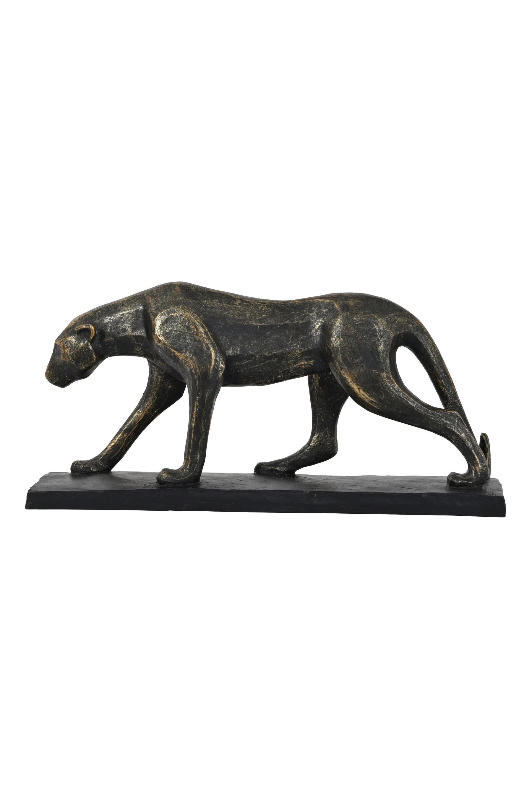 Buy Libra Bronze Cubist Resin Leopard Sculpture from the Next UK online