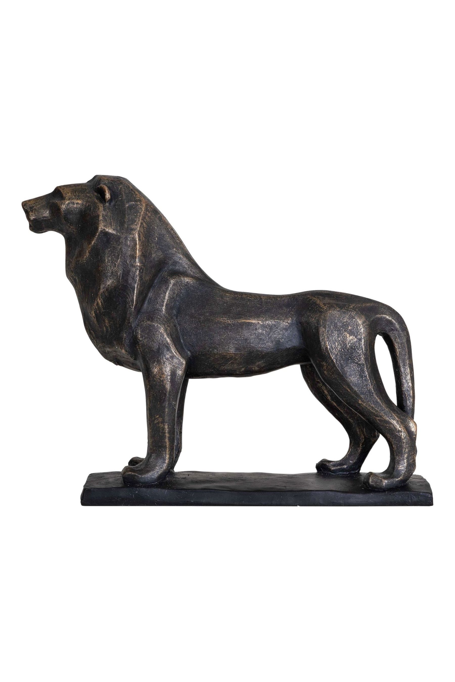 Buy Libra Bronze Cubist Resin Lion Sculpture from the Next UK online shop