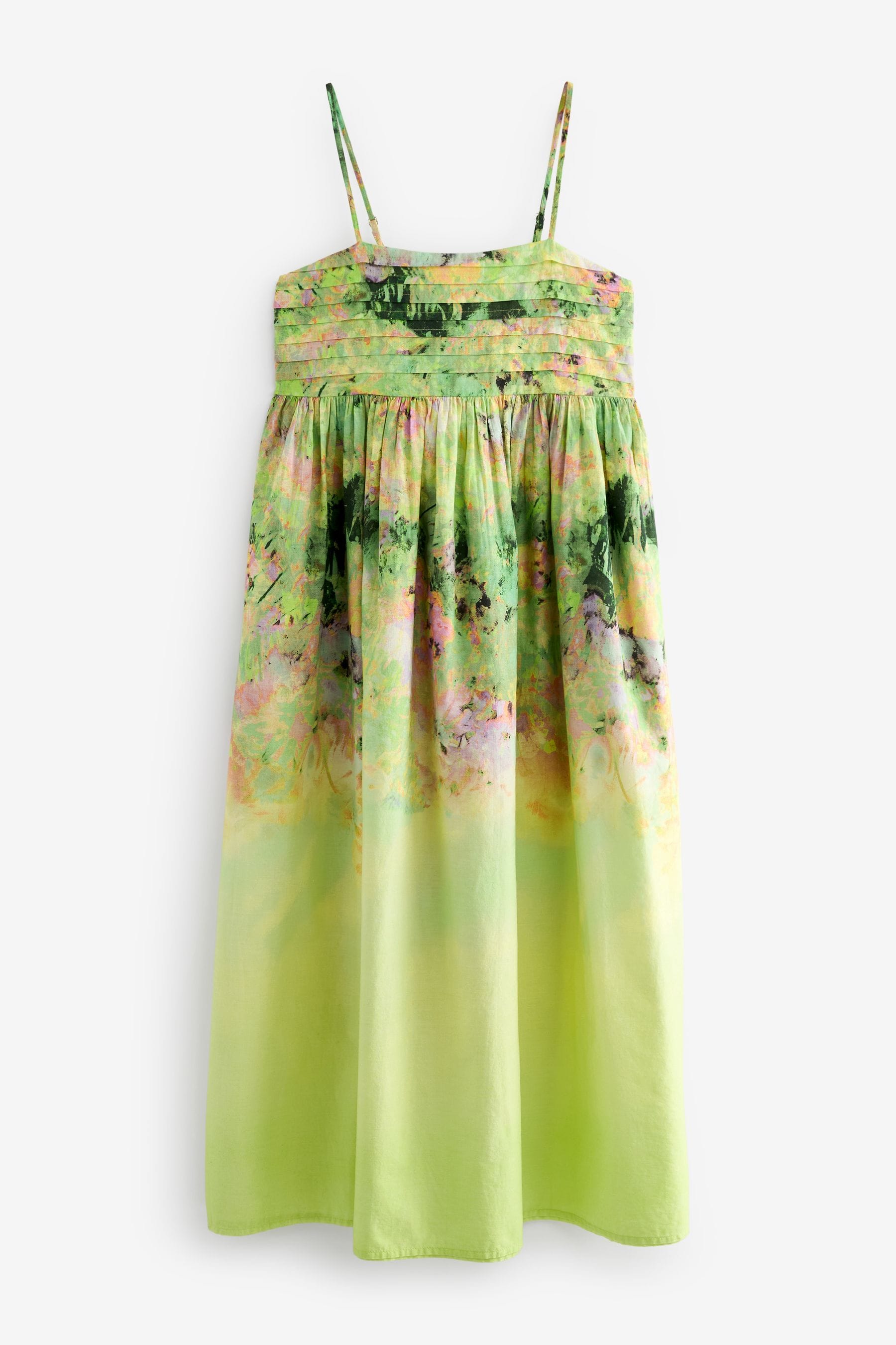 Lime green floral dress 2025