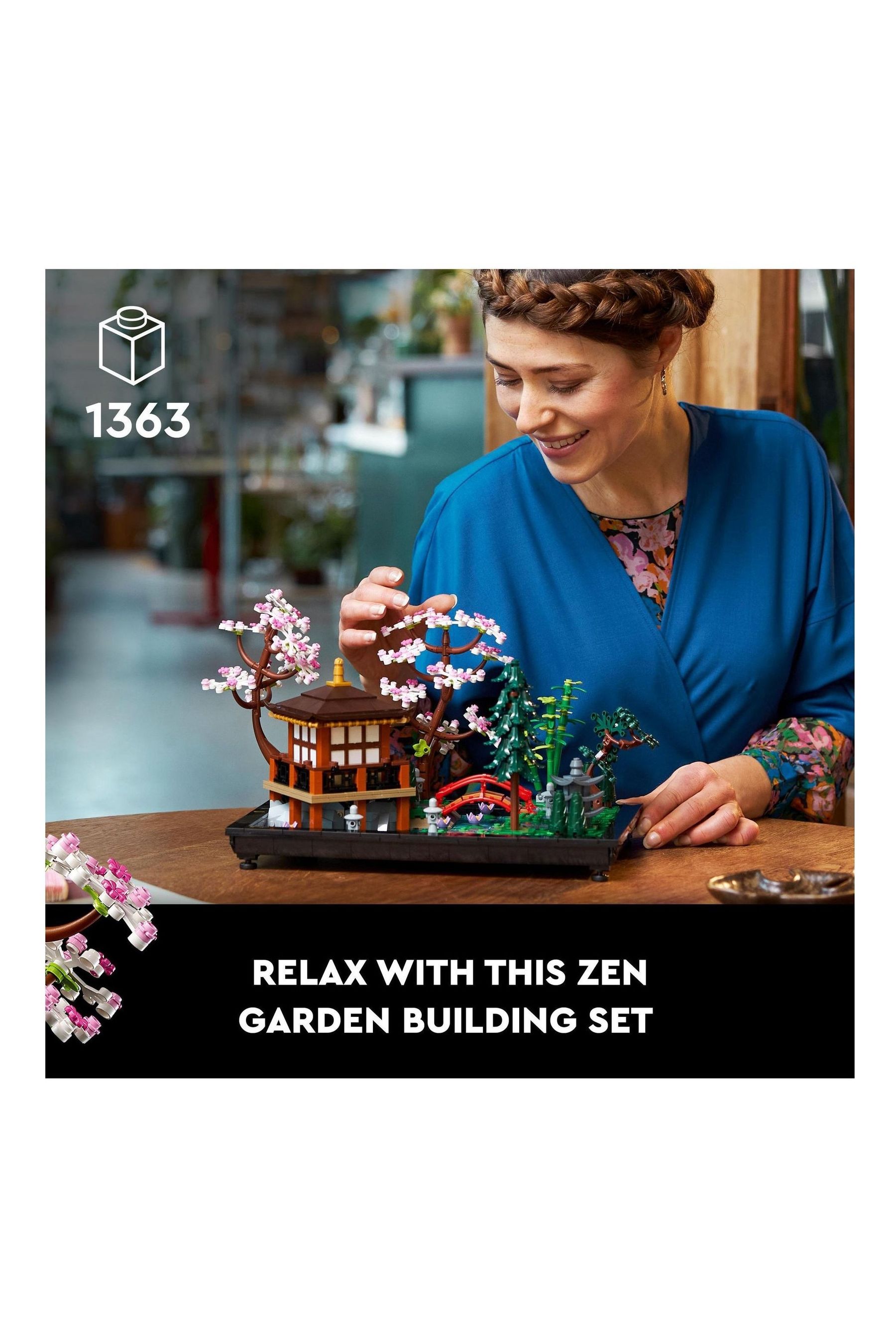 Buy LEGO Icons Tranquil Garden Botanical Set with Flowers 10315 from ...