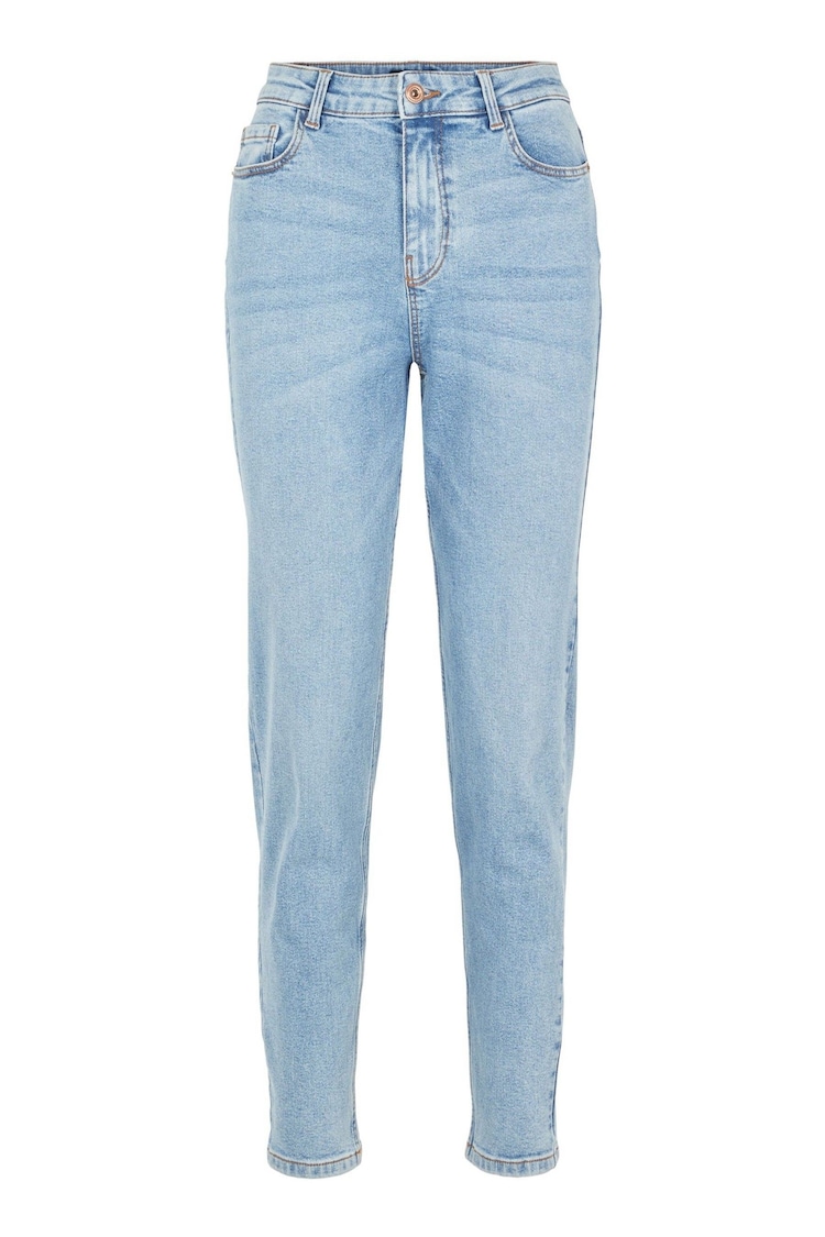 PIECES Light Blue Mom Fit Jeans - Image 1 of 1