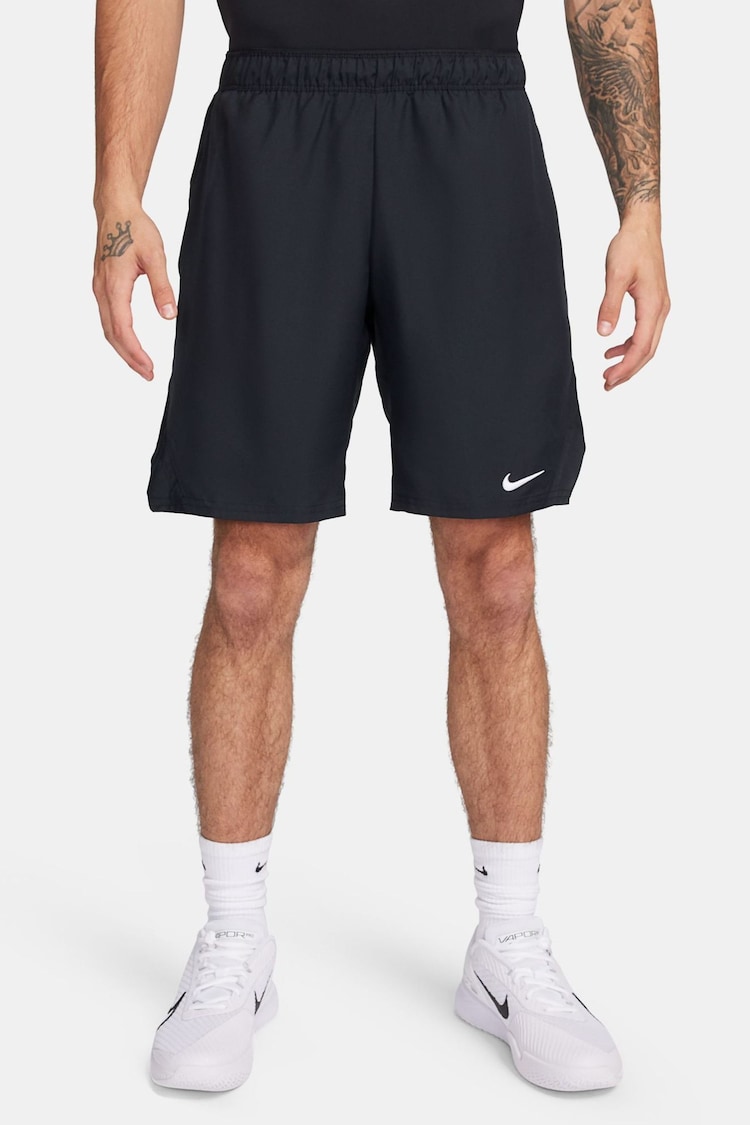 Nike Black 9 Inch Court Victory Dri-FIT 9 inch Tennis Shorts - Image 1 of 1