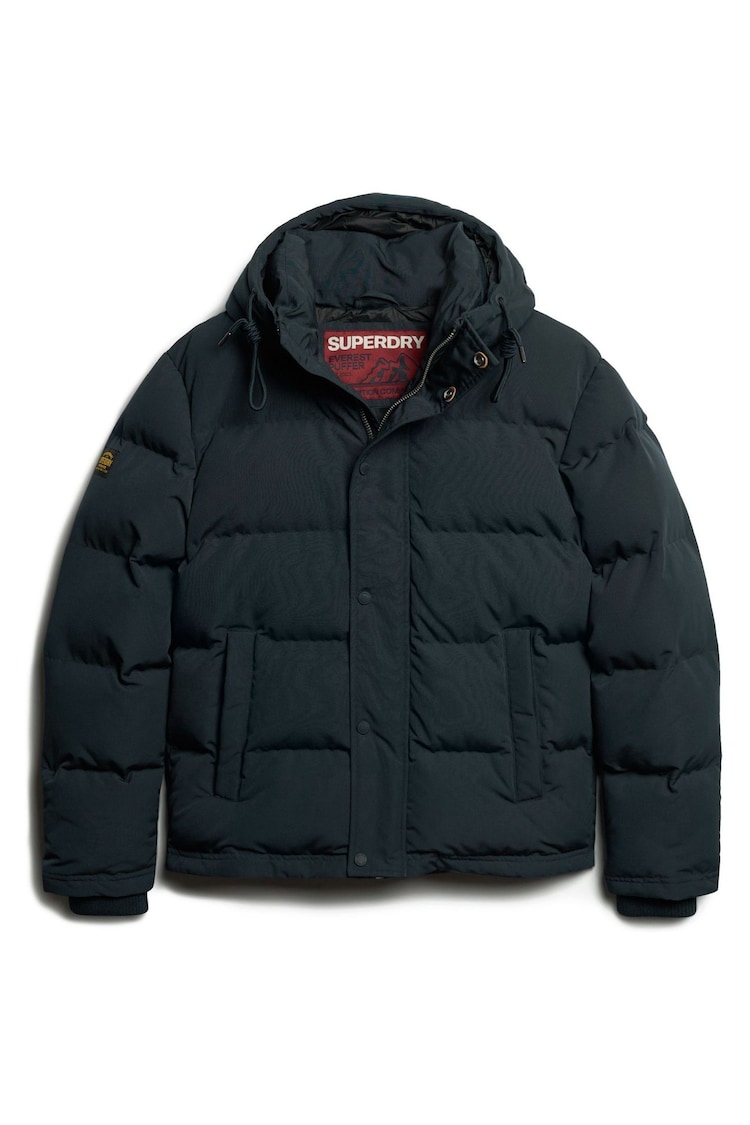 Superdry Blue Everest Hooded Puffer Jacket - Image 1 of 1