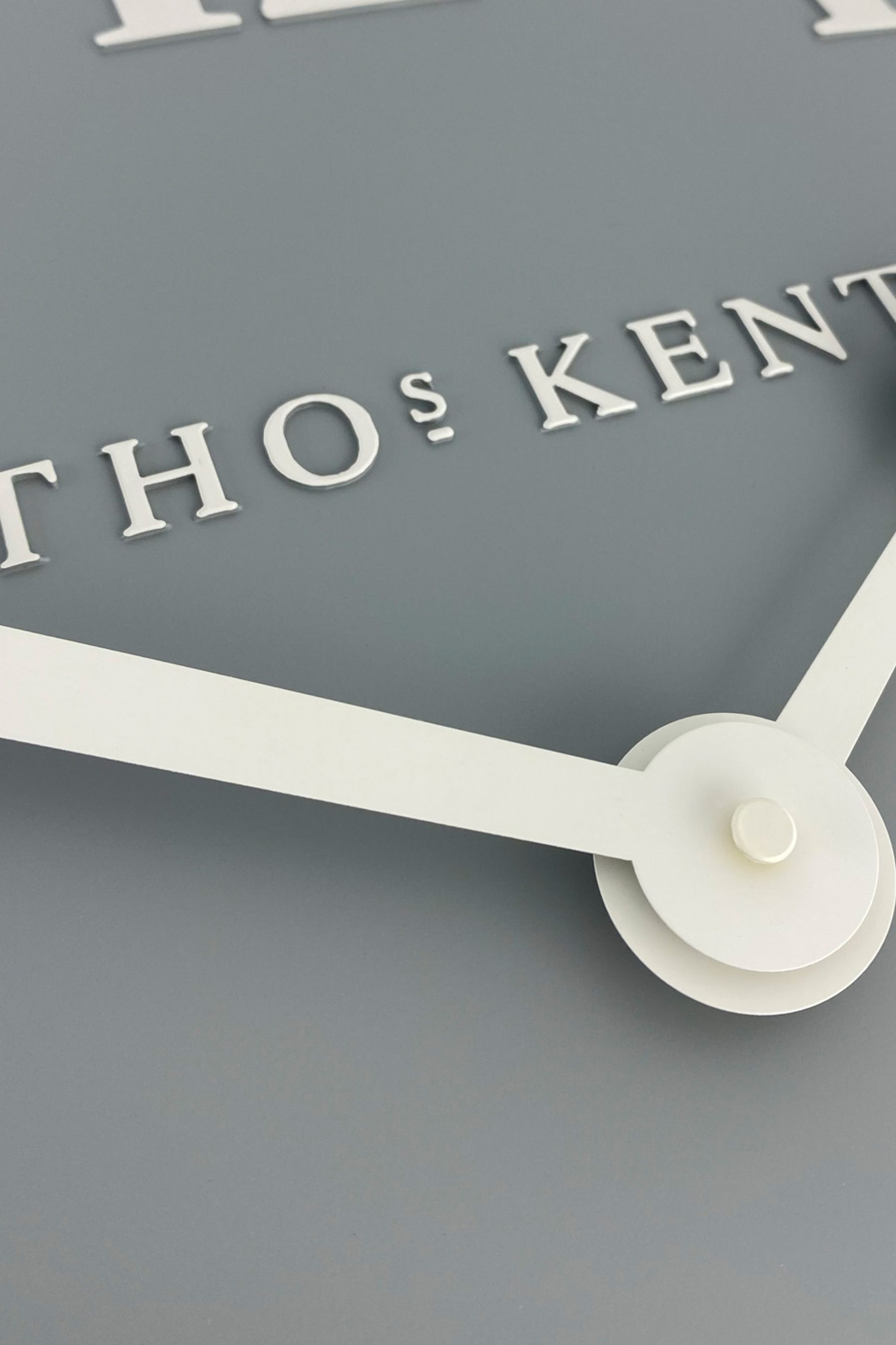 Buy Thomas Kent Clocks Grey Large Arabic Flax Wall Clock from the Next
