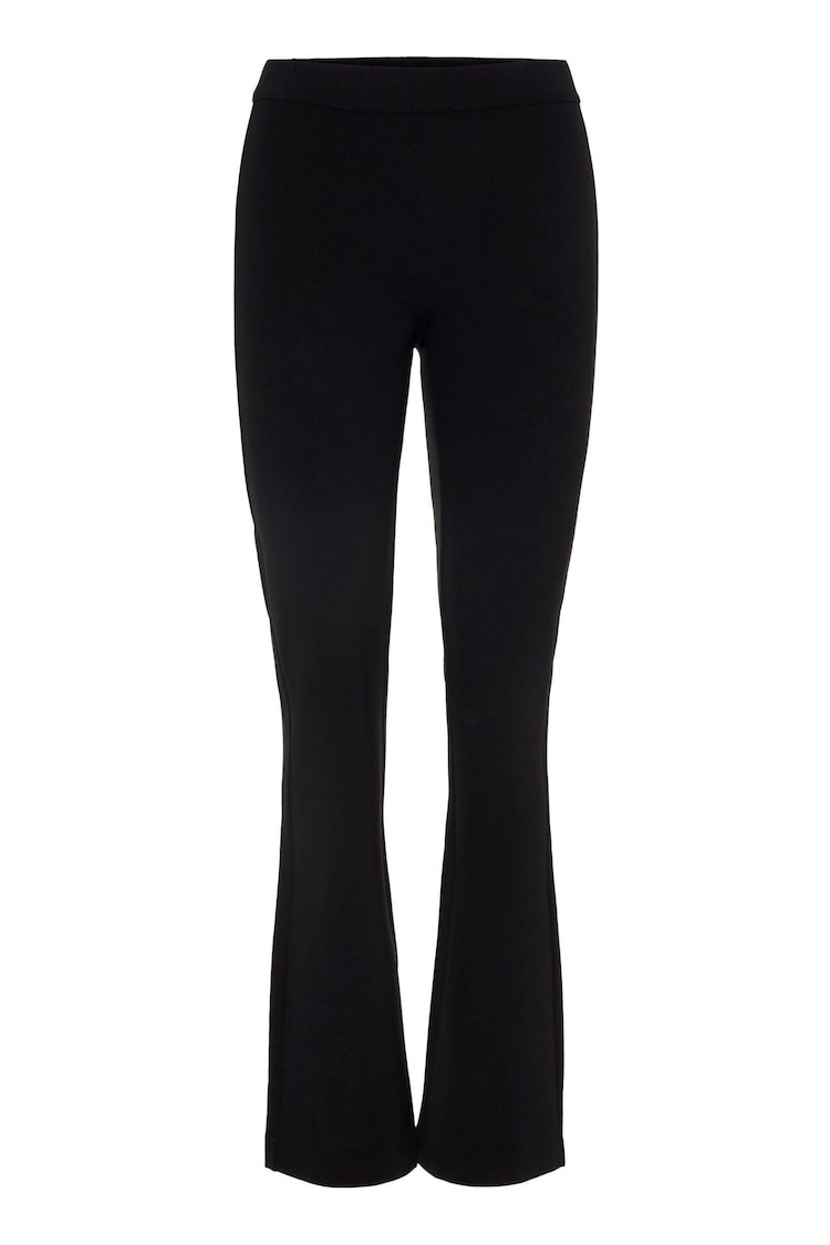 VERO MODA Black 100% Cotton Flared Trousers - Image 1 of 1
