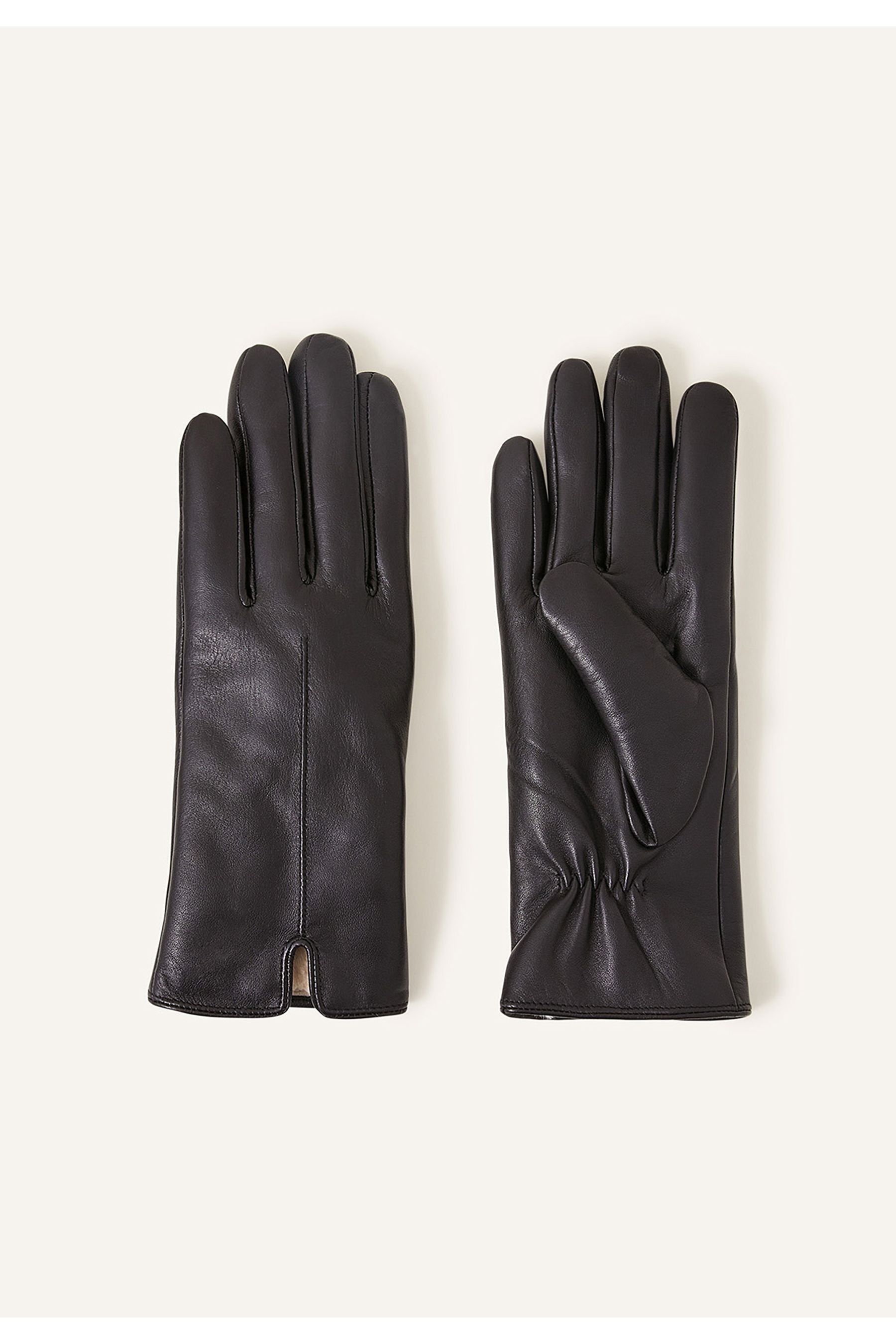 Buy Accessorize Black Faux FurLined Leather Gloves from the Next UK