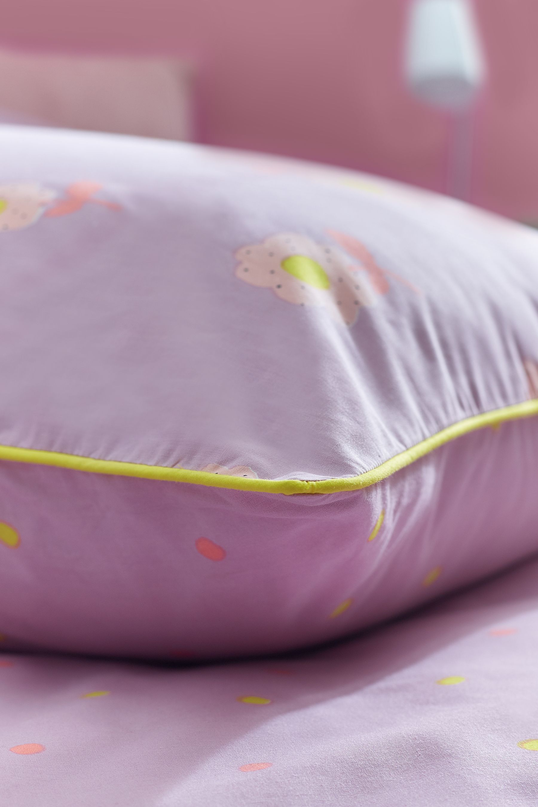 Buy Lilac Floral Printed Polycotton Duvet Cover and Pillowcase Bedding