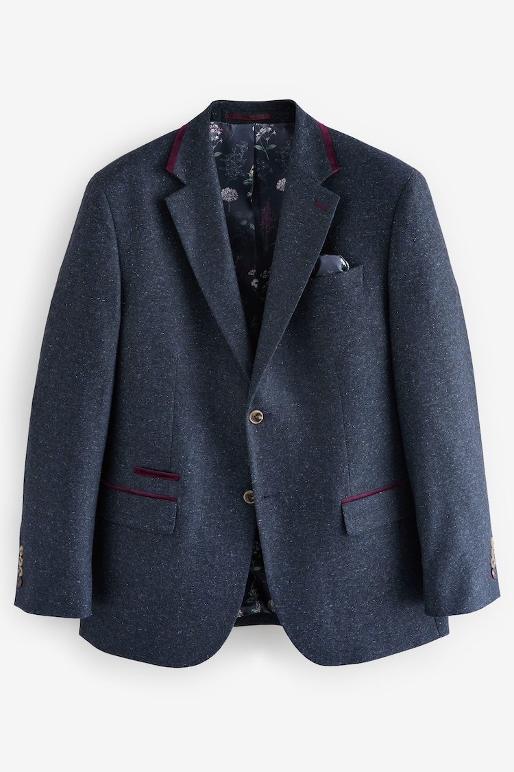 Marineblau/blau - Neppy Nova Fides – Anzugjacke in normaler Passform mit Besatz - Bild 1 von 1