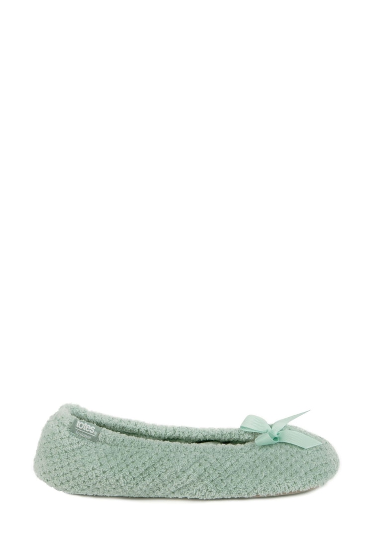 Totes Green Isotoner Popcorn Slippers - Image 1 of 1