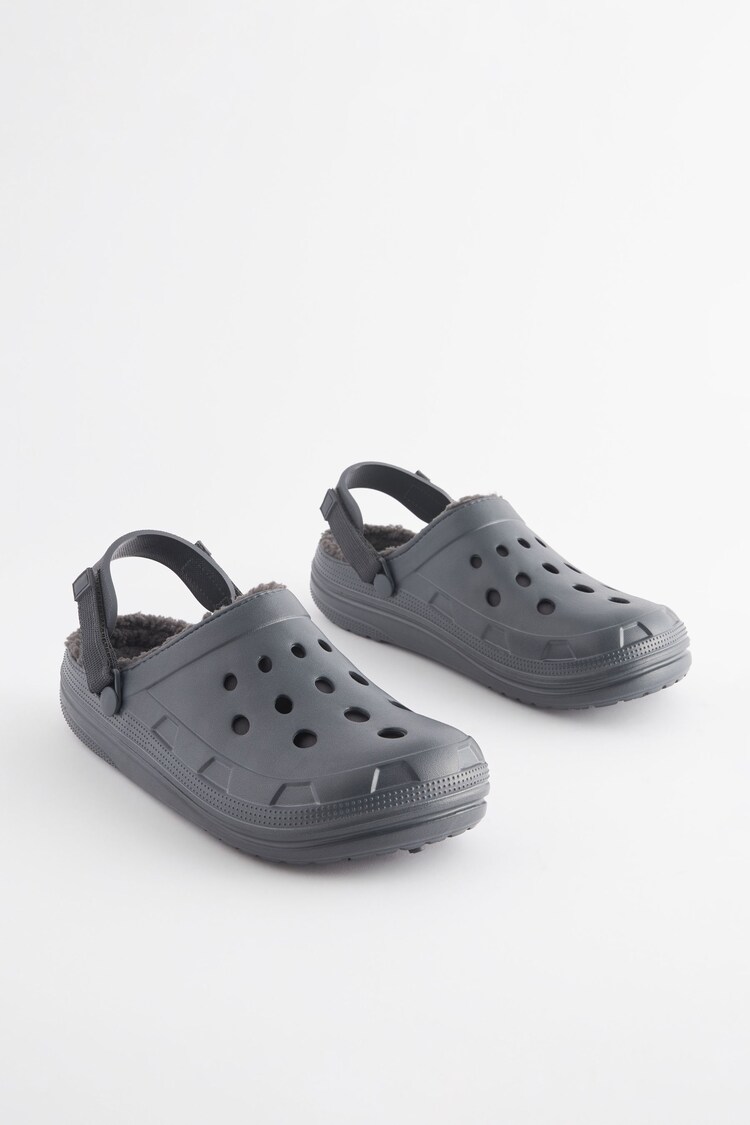 Grey Borg Lined Mules - Image 1 of 1