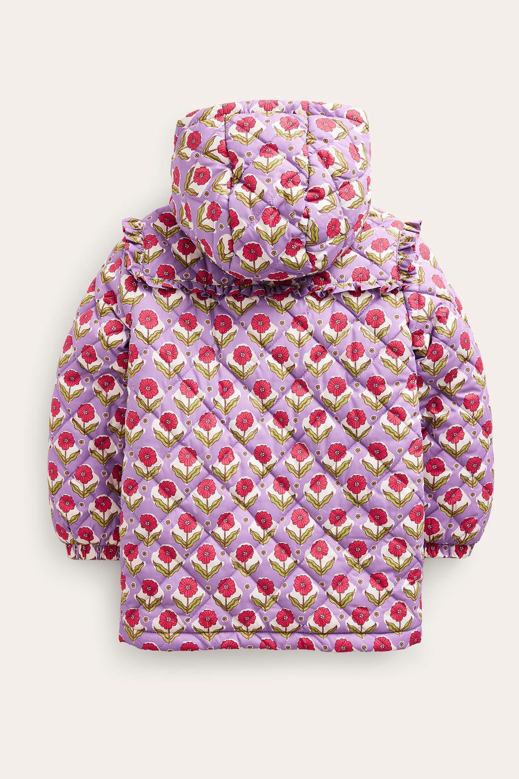 Buy Boden Purple Scallop Quilted Anorak Coat from the Next UK online shop