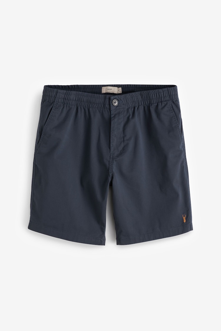 Navy Blue Elasticated Waist Chino Shorts - Image 1 of 1