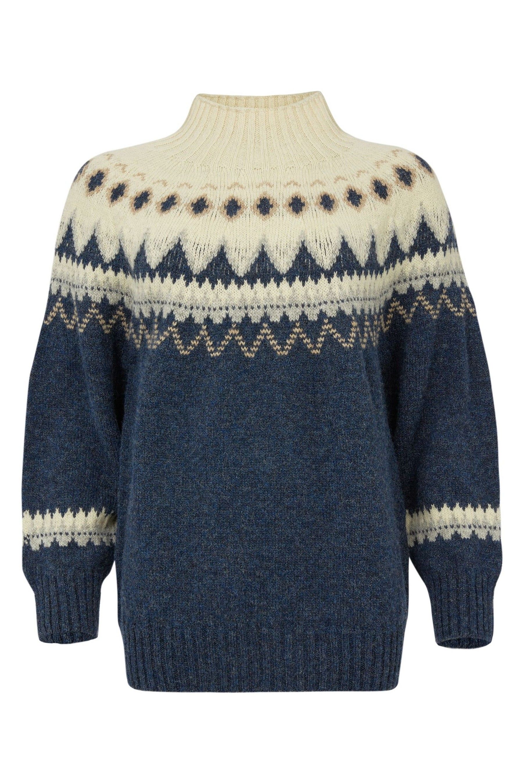 Buy Celtic & Co. Blue Diamond Fair Isle Jumper from the Next UK online shop