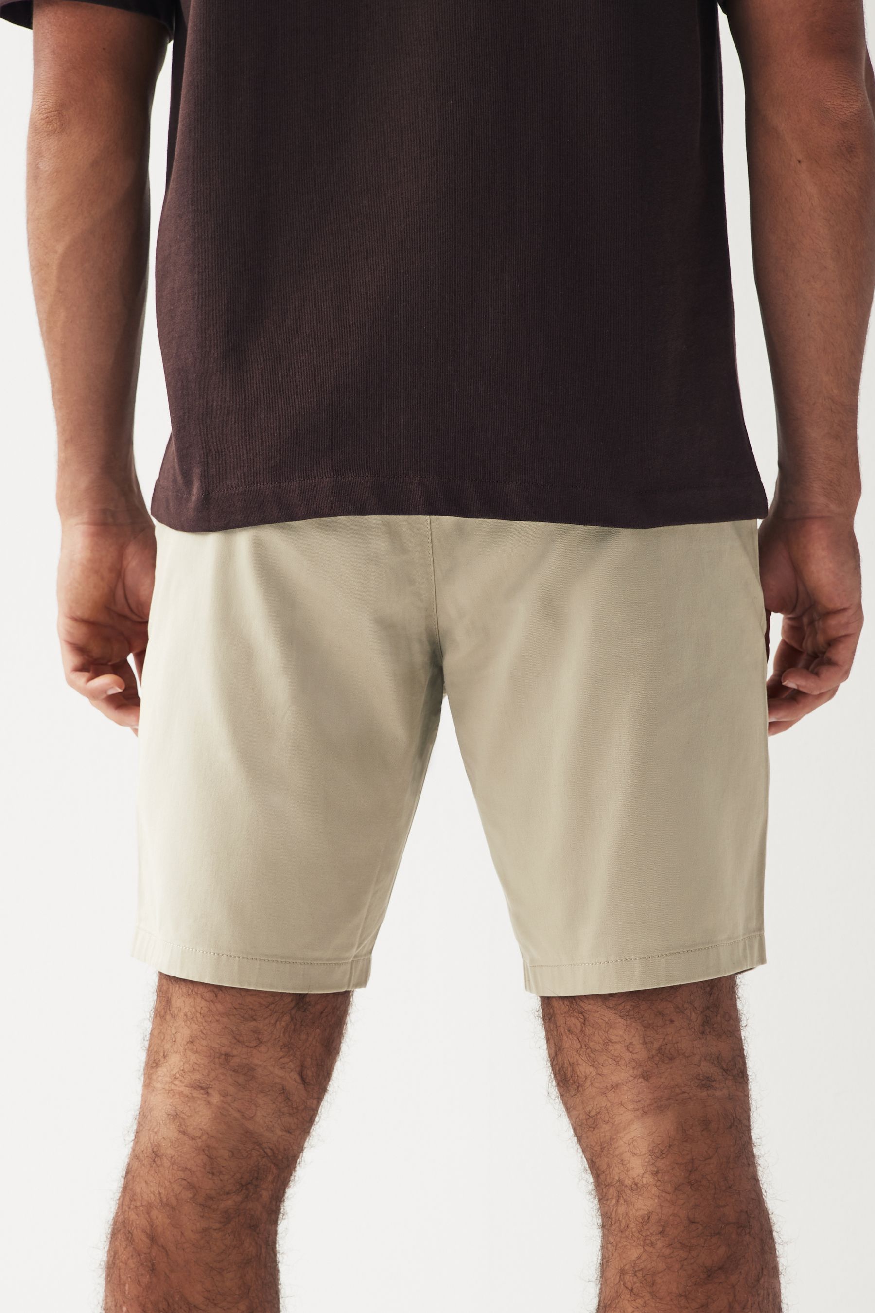 Buy Stone Straight Fit Stretch Chinos Shorts from the Next UK online shop