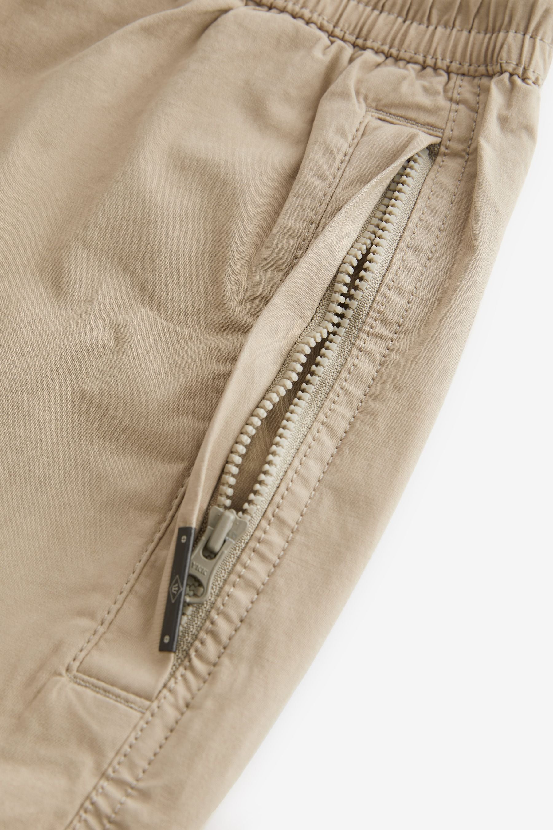 Buy Stone Drawstring Waist Cargo Shorts from the Next UK online shop