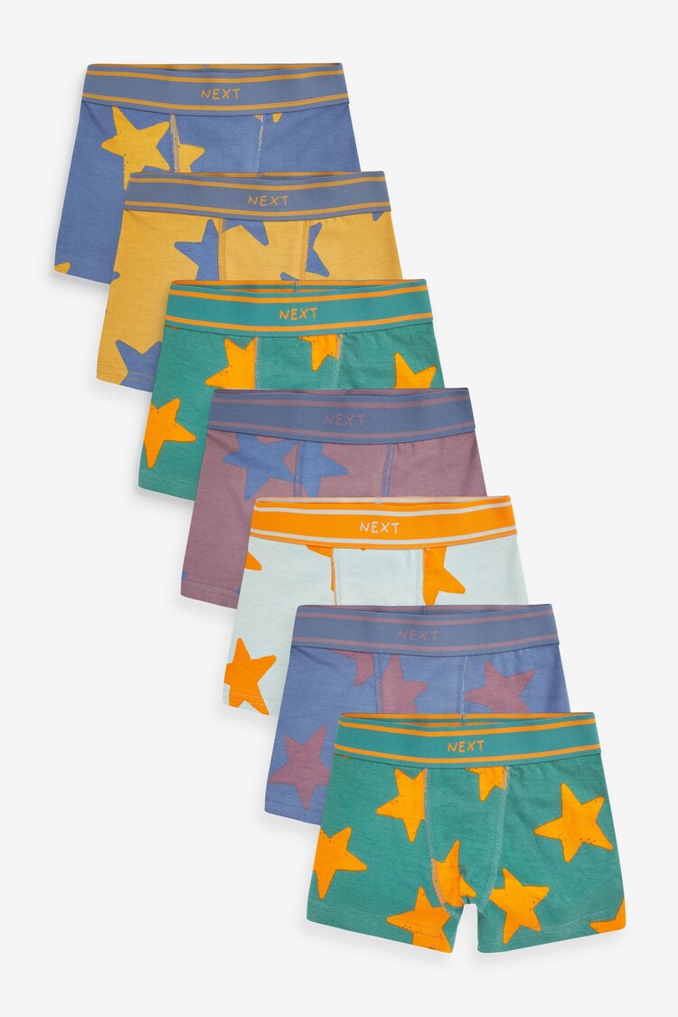 Mehrfarbiger Sternenprint - Unterhosen 7er-Pack (2–14Jahre) - Bild 1 von 1