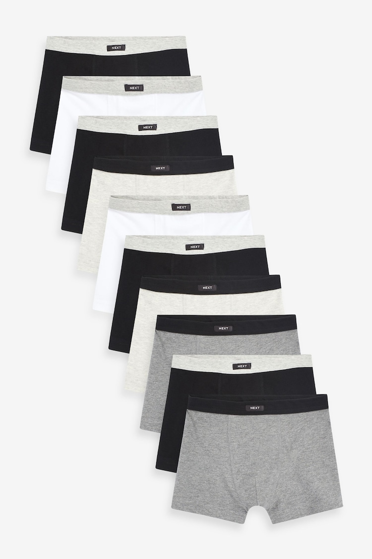 Grey Soft Waistband Trunks 10 Pack (2-16yrs) - Image 1 of 1
