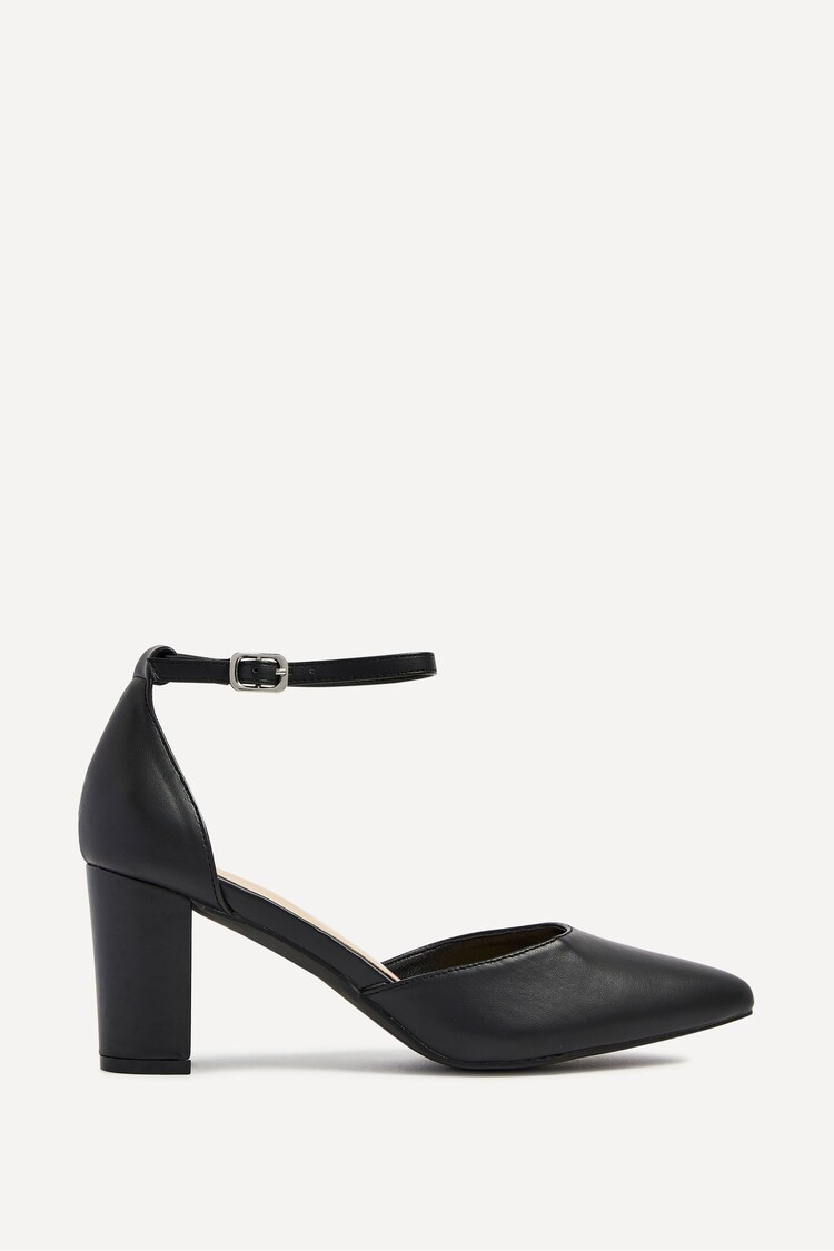 Linzi Black Jude Closed Back Court Block Heels - Image 1 of 1