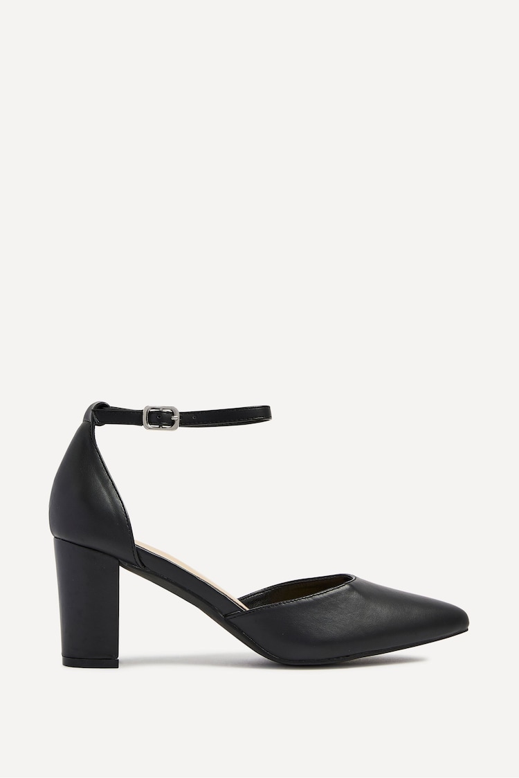 Linzi Black Jude Closed Back Court Block Heels - Image 1 of 1 Linzi Black Jude Closed Back Court Block Heels - Image 1 of 1