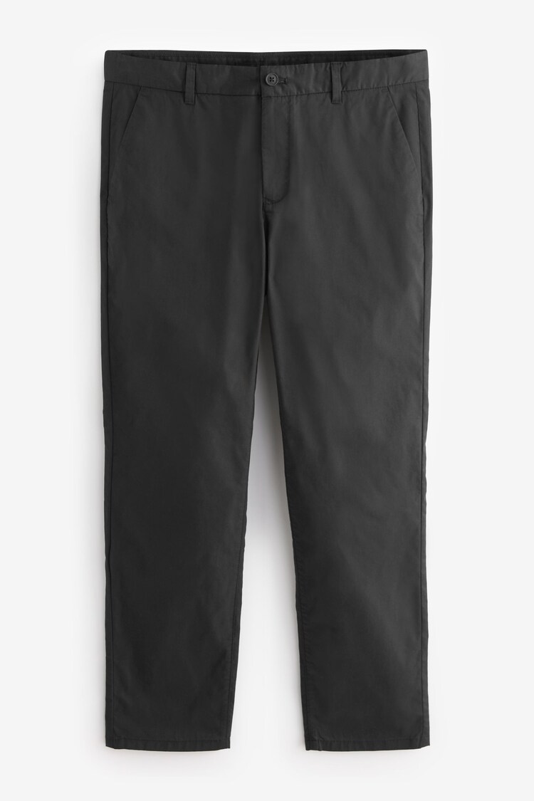 Black Straight Fit Summerweight Stretch Chino Trousers - Image 1 of 1