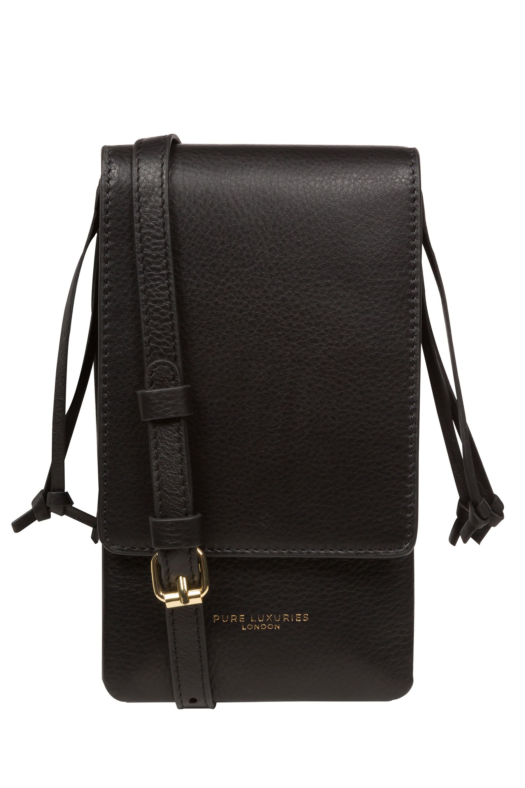 Buy Pure Luxuries London Audrey Nappa Leather CrossBody Phone Bag from