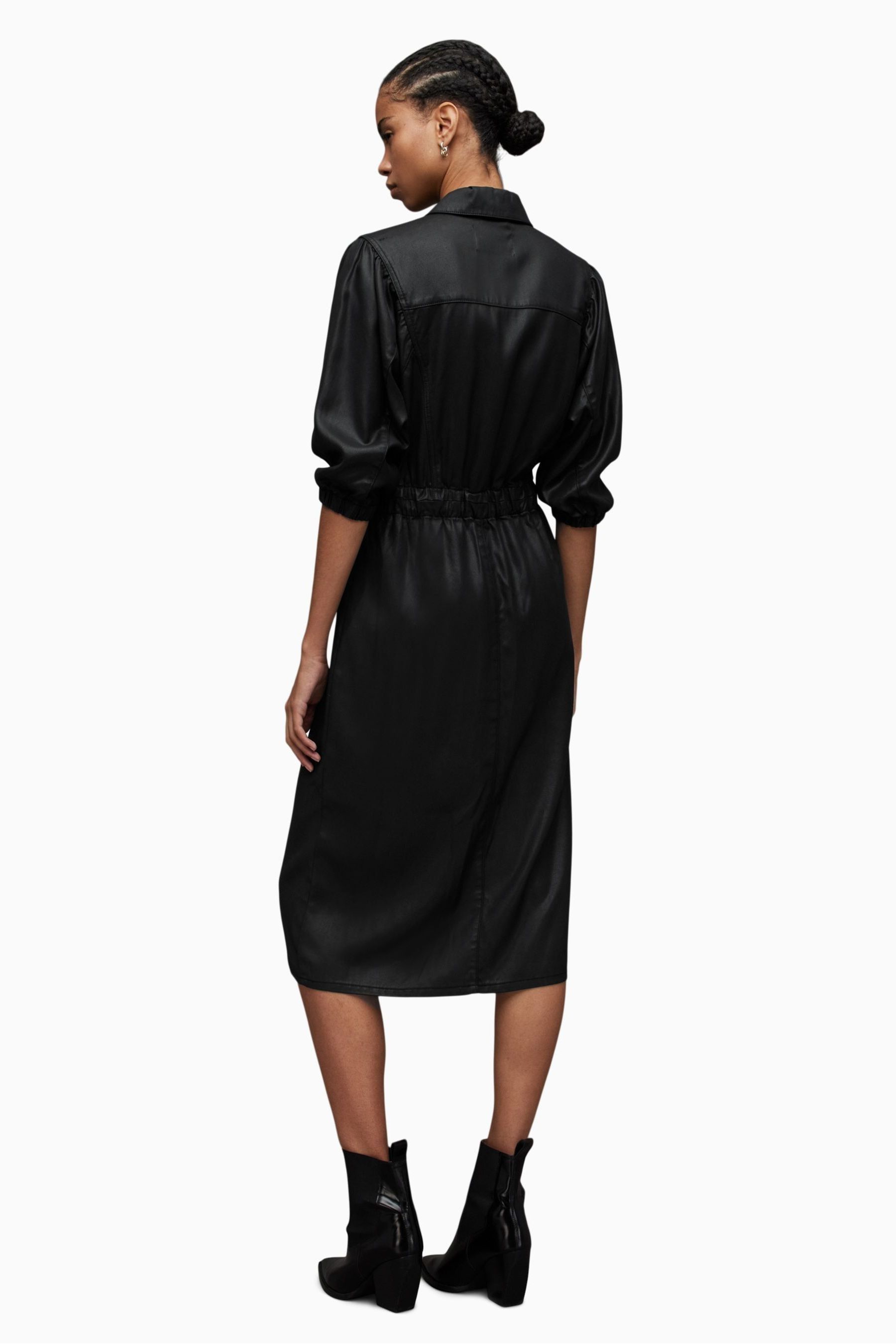 Buy AllSaints Black Coated Denim Dress from the Next UK online shop