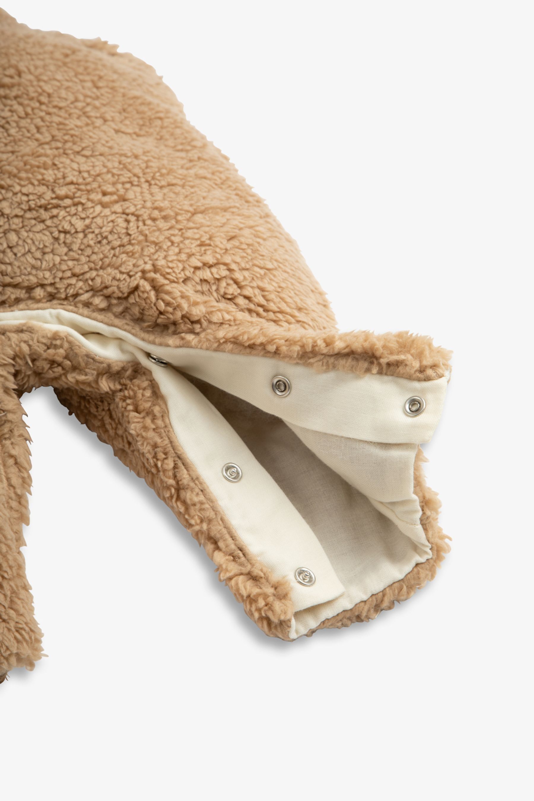 Buy The Little Tailor Neutral Sherpa Fleece Cosy Baby Dungaree from the Next UK online shop