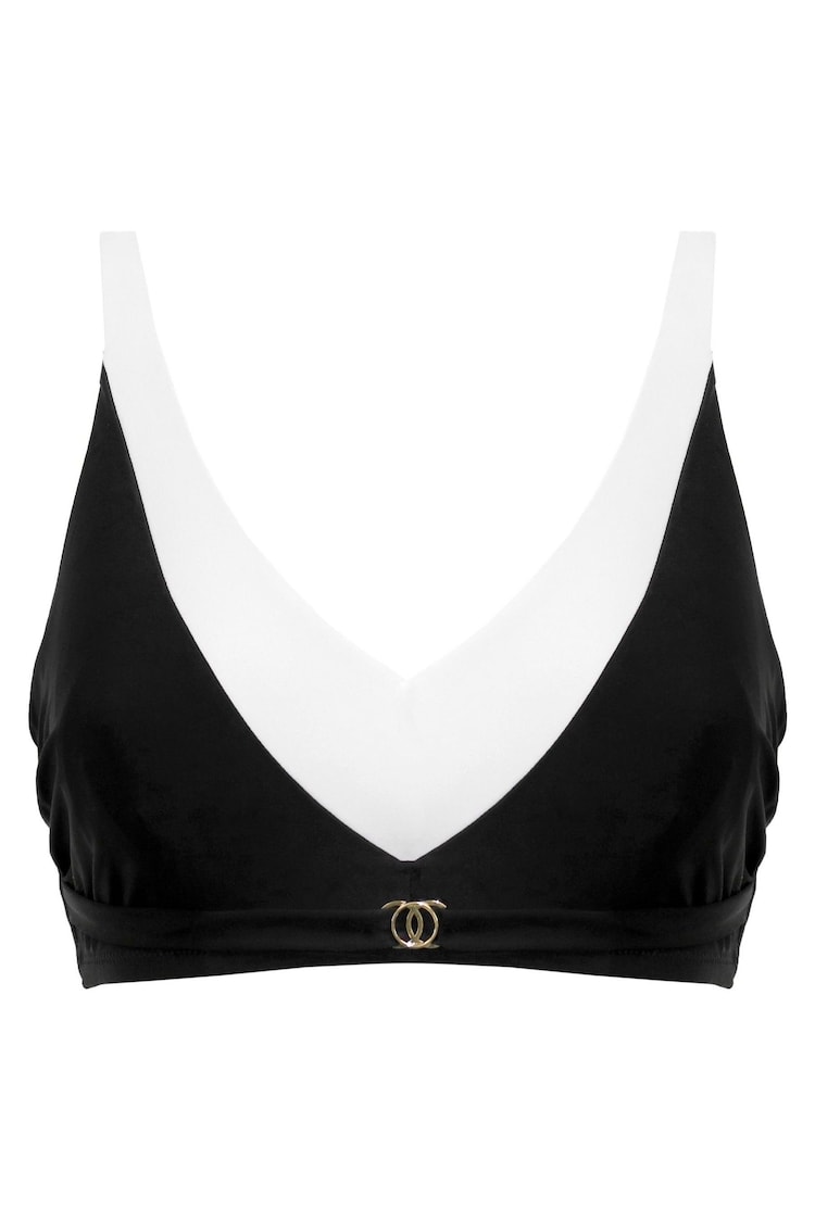 Top de bikini acolchado de corte largo con aros Fifth Avenue de Pour Moi - Imagen 1 de 1