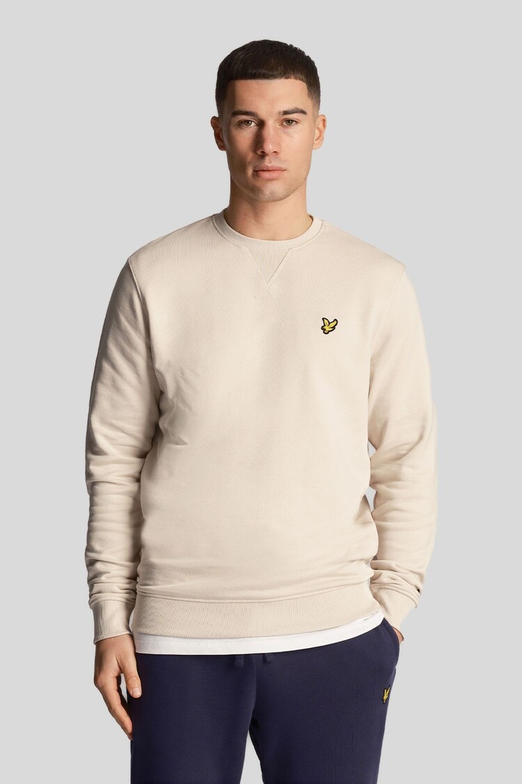 Lyle & Scott Cream Crew Neck Sweatshirt - Image 1 of 1