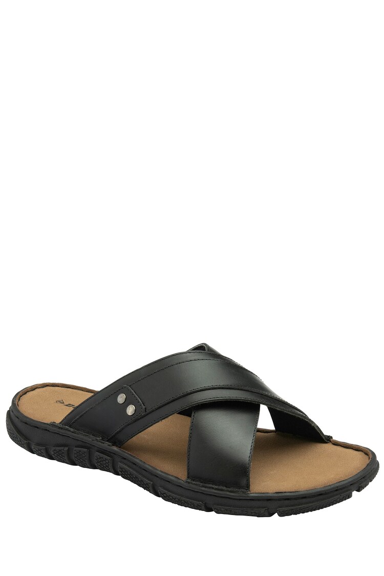 Dunlop Black Crossover Mens Mules - Image 1 of 1