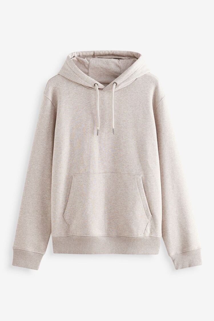 Нейтральный - Regular Fit Rich Jersey Fabric Hoodie - Изображение 1 из 1