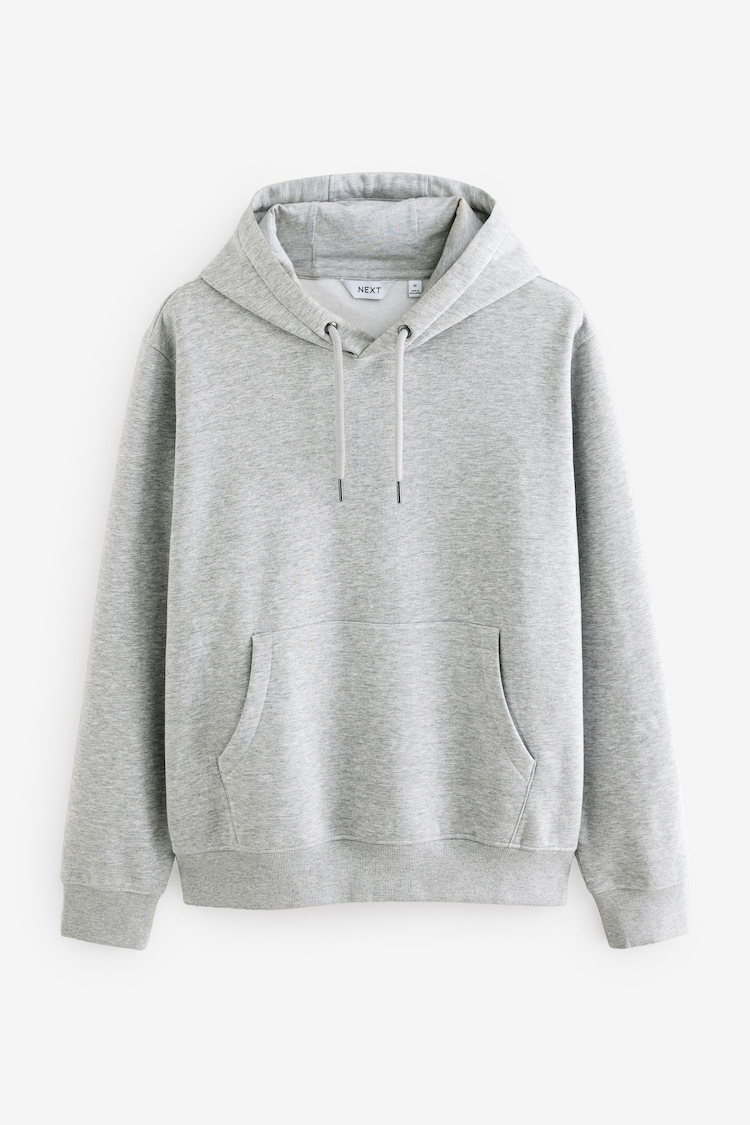 Серый - Regular Fit Rich Jersey Fabric Hoodie - Изображение 1 из 1