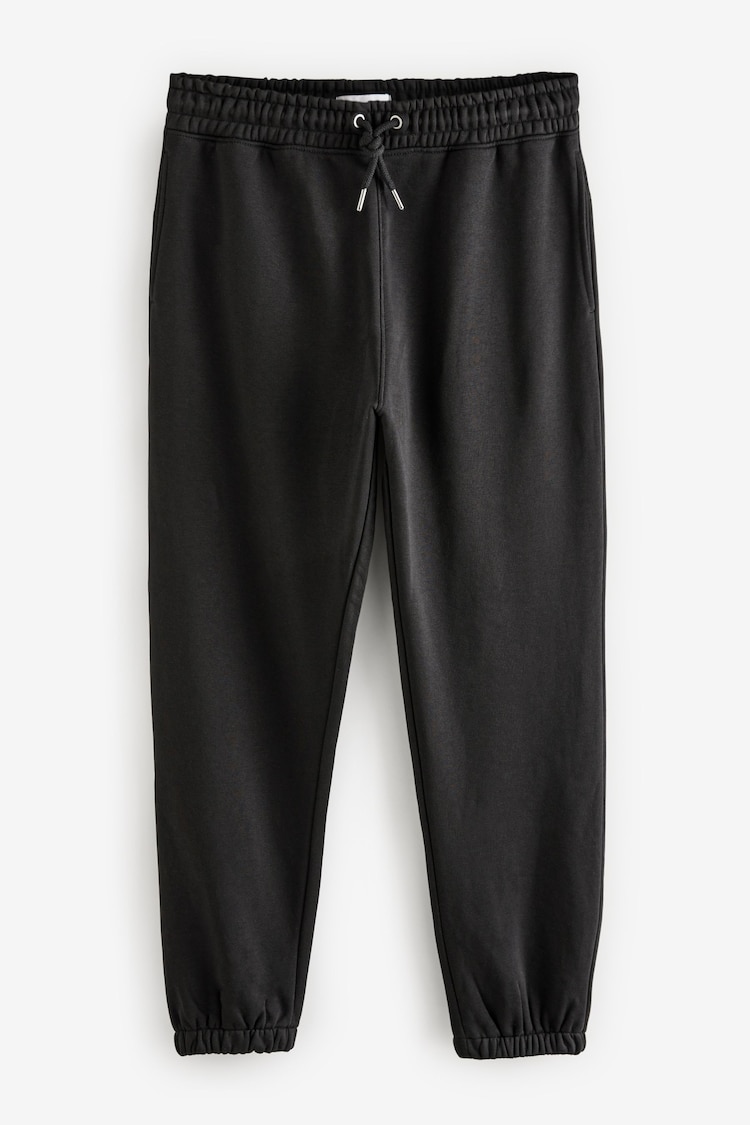 Black Relaxed Fit Cotton Rich Jersey Joggers - Image 1 of 1