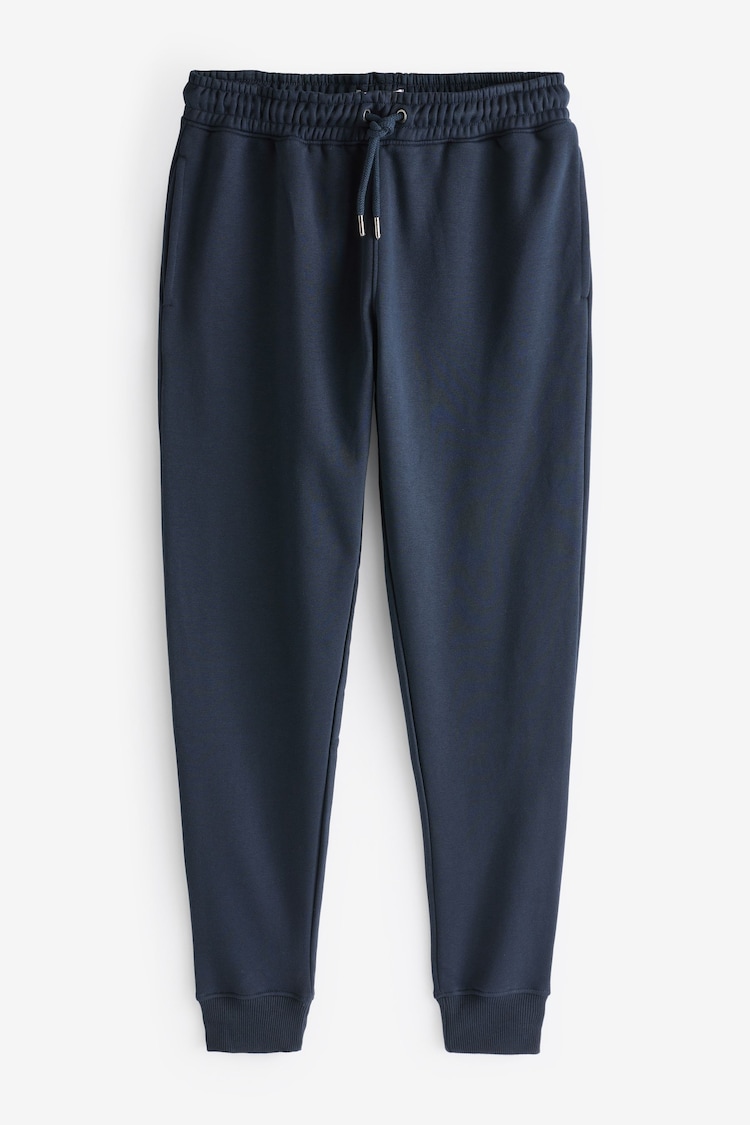 Bleu marine - Slim Fit (Slim Fit) - Pantalons de jogging en jersey riche en coton - Image 1 of 1