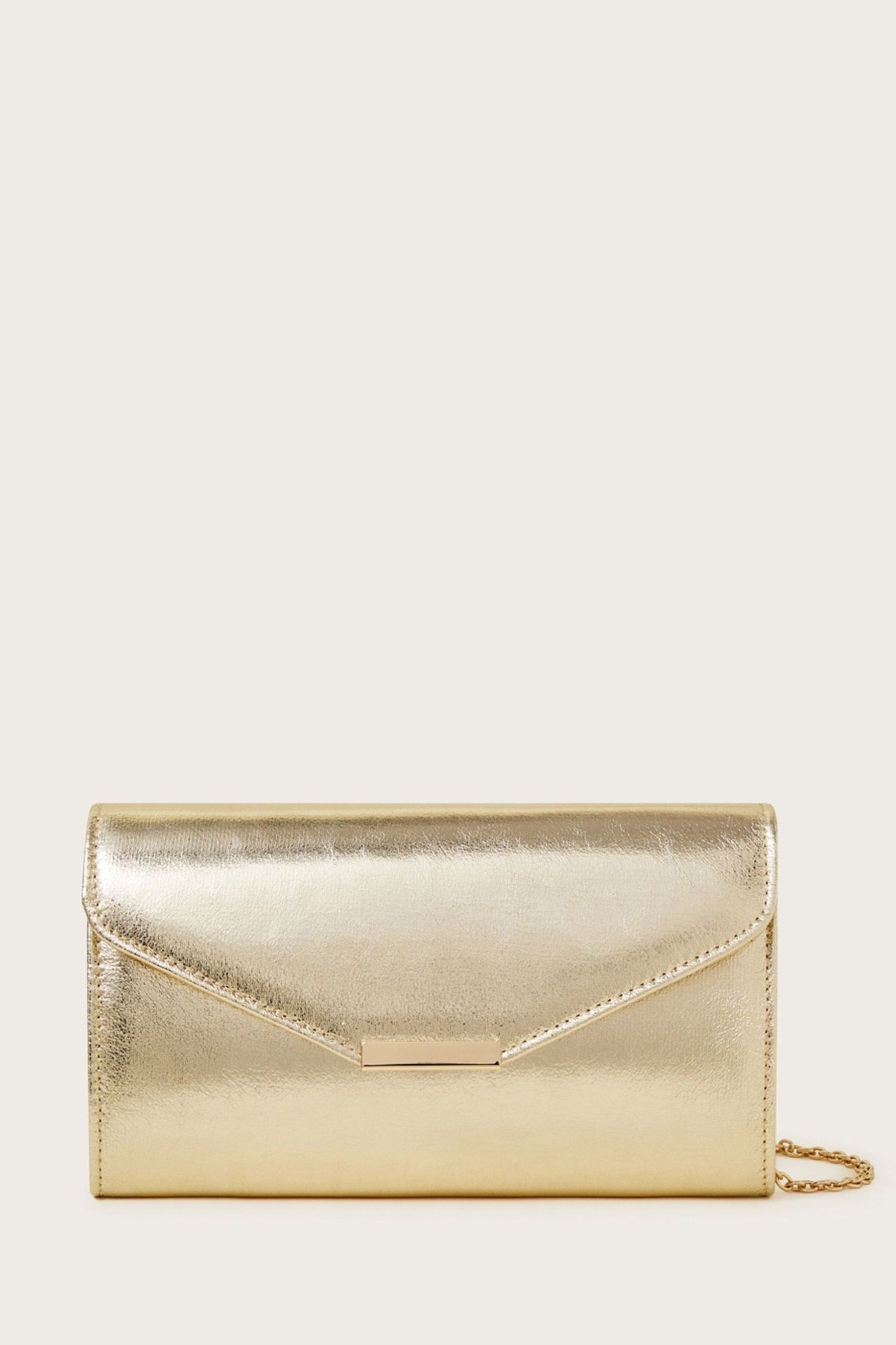 Buy Monsoon Gold Clutch Bag from the Next UK online shop