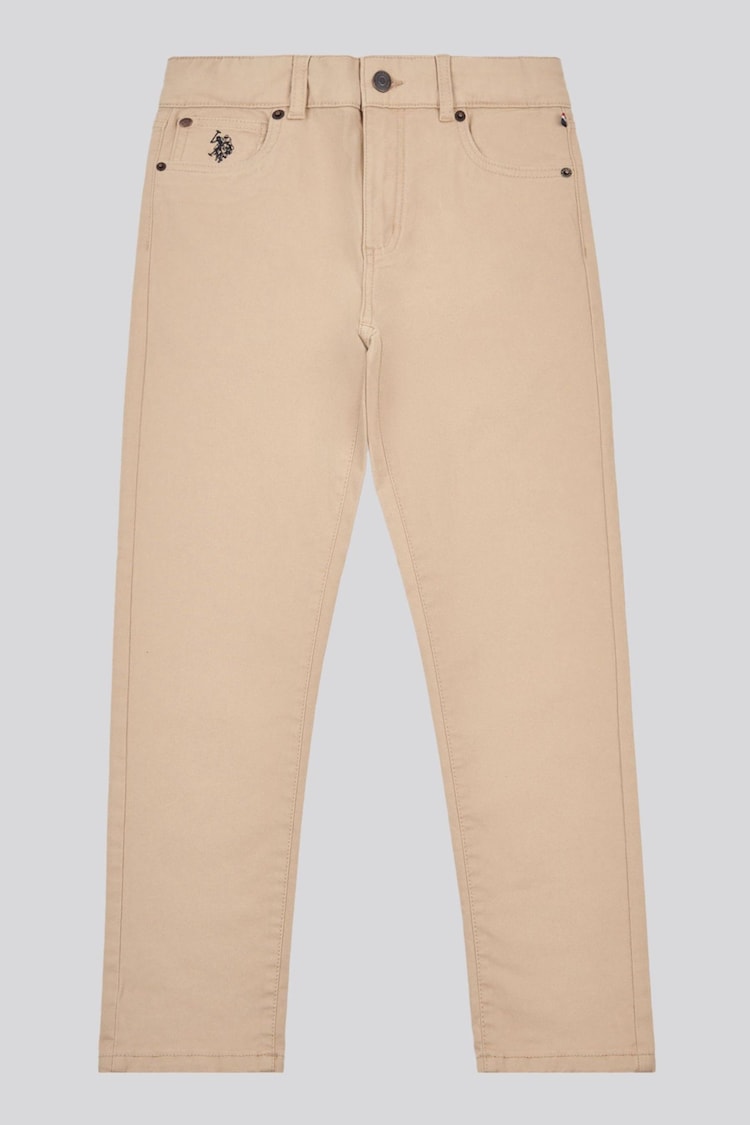 U.S. Polo Assn. Brown Core 5 Pocket Boys Trousers - Image 1 of 1