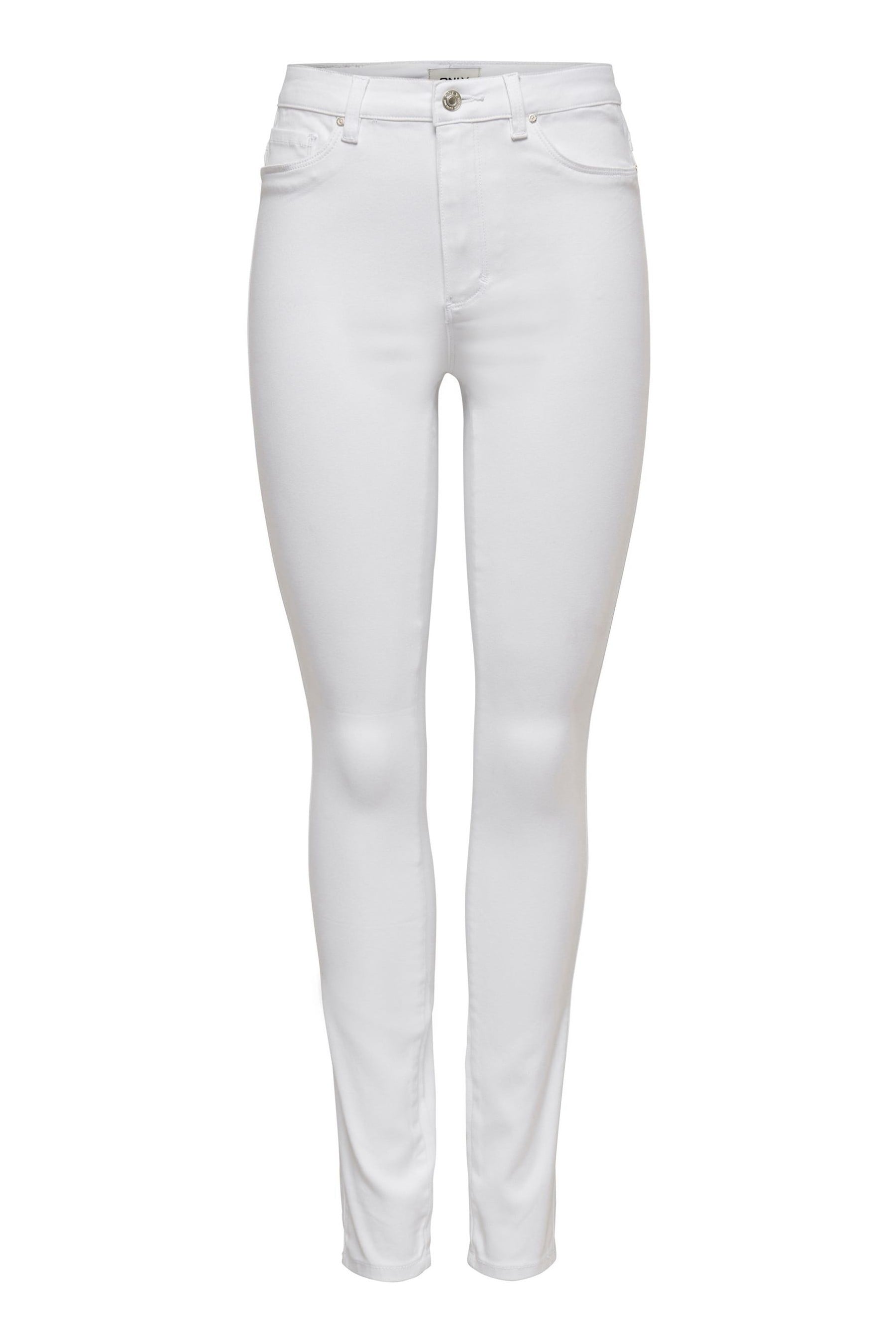 Buy Only White High Waist Stretch Skinny Jeans from the Next UK online shop
