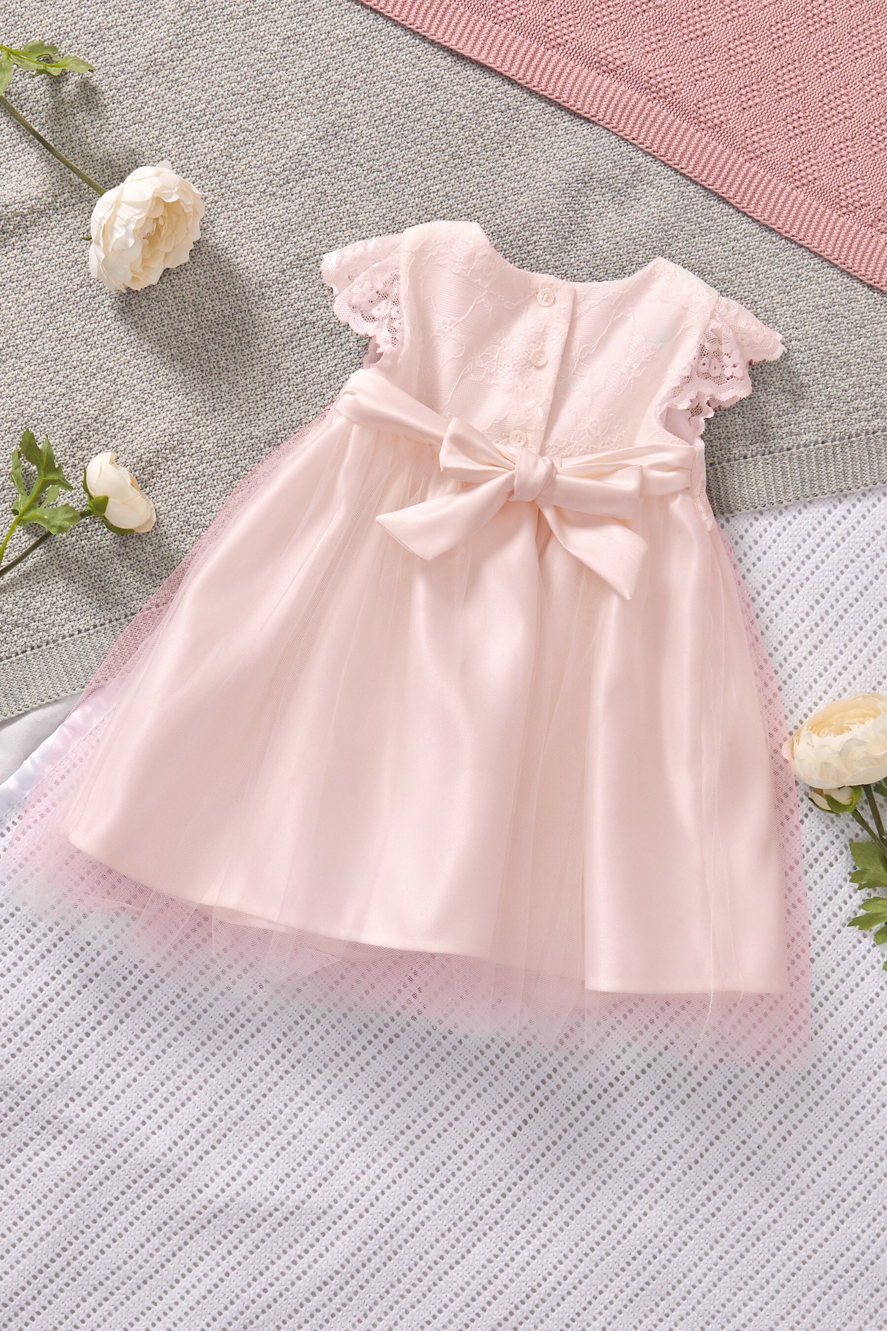 Buy Lipsy Pink Baby Flower Girl Dress from Next Ireland