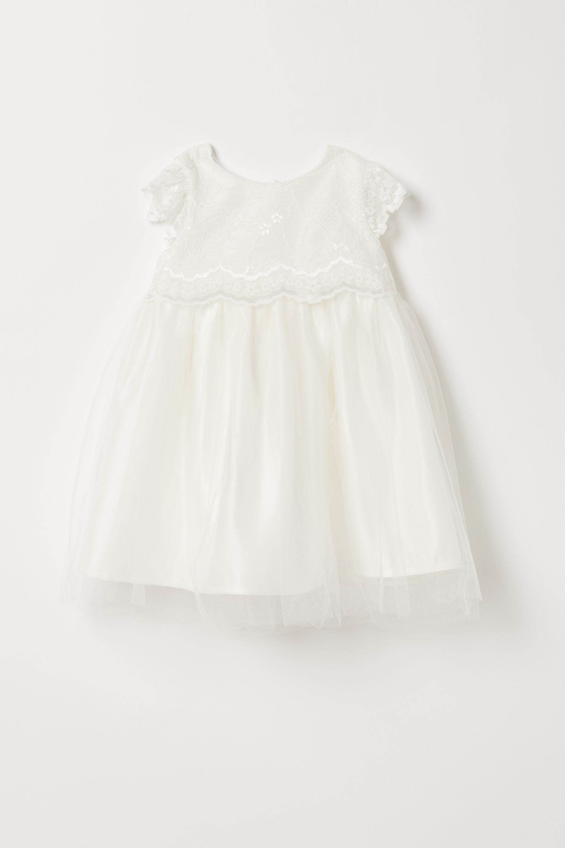 Buy Lipsy Ivory Lace Baby Flower Girl Dress from the Next UK online shop