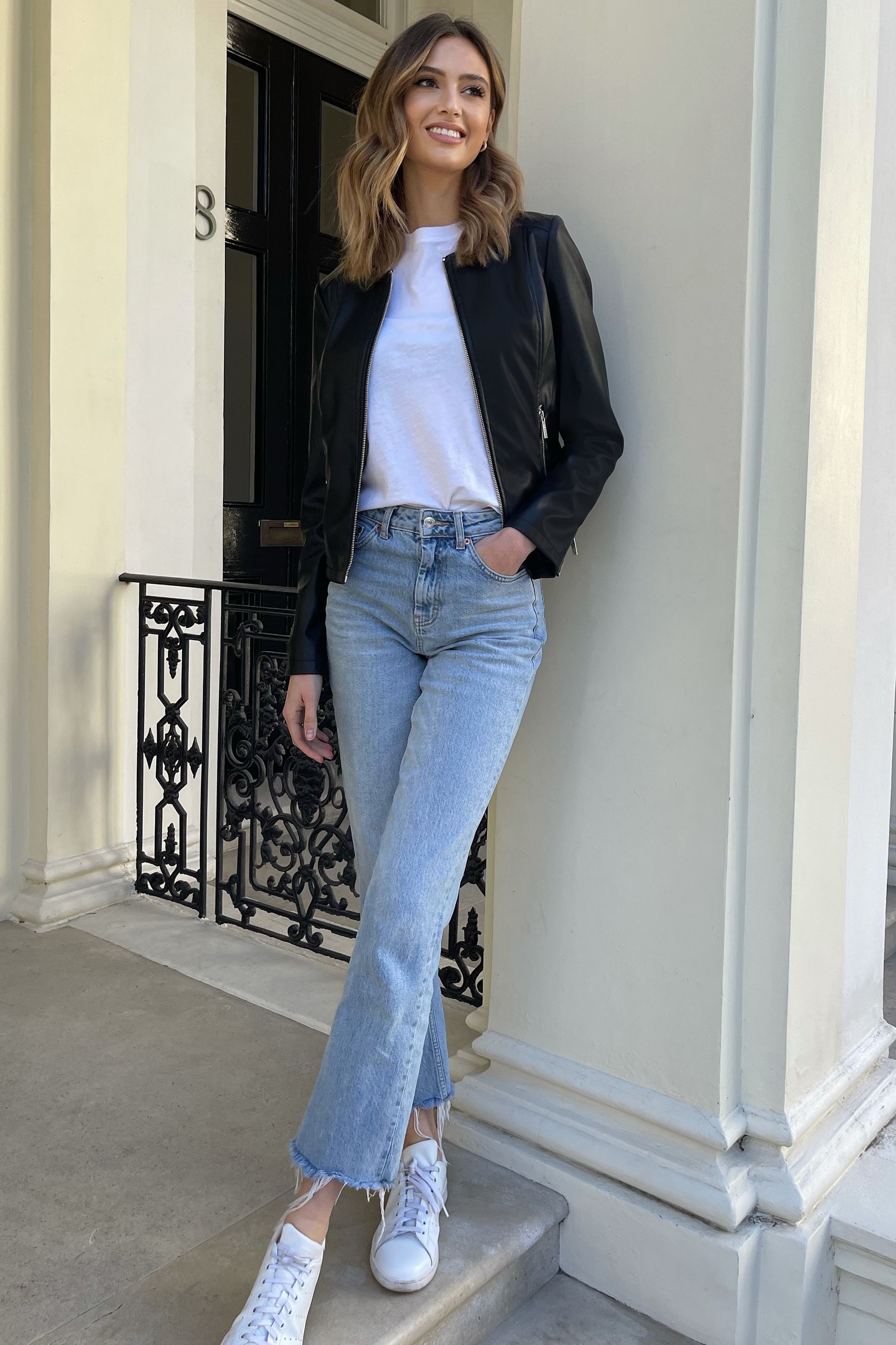 Buy Lipsy Faux Leather Collarless Jacket from Next Ireland
