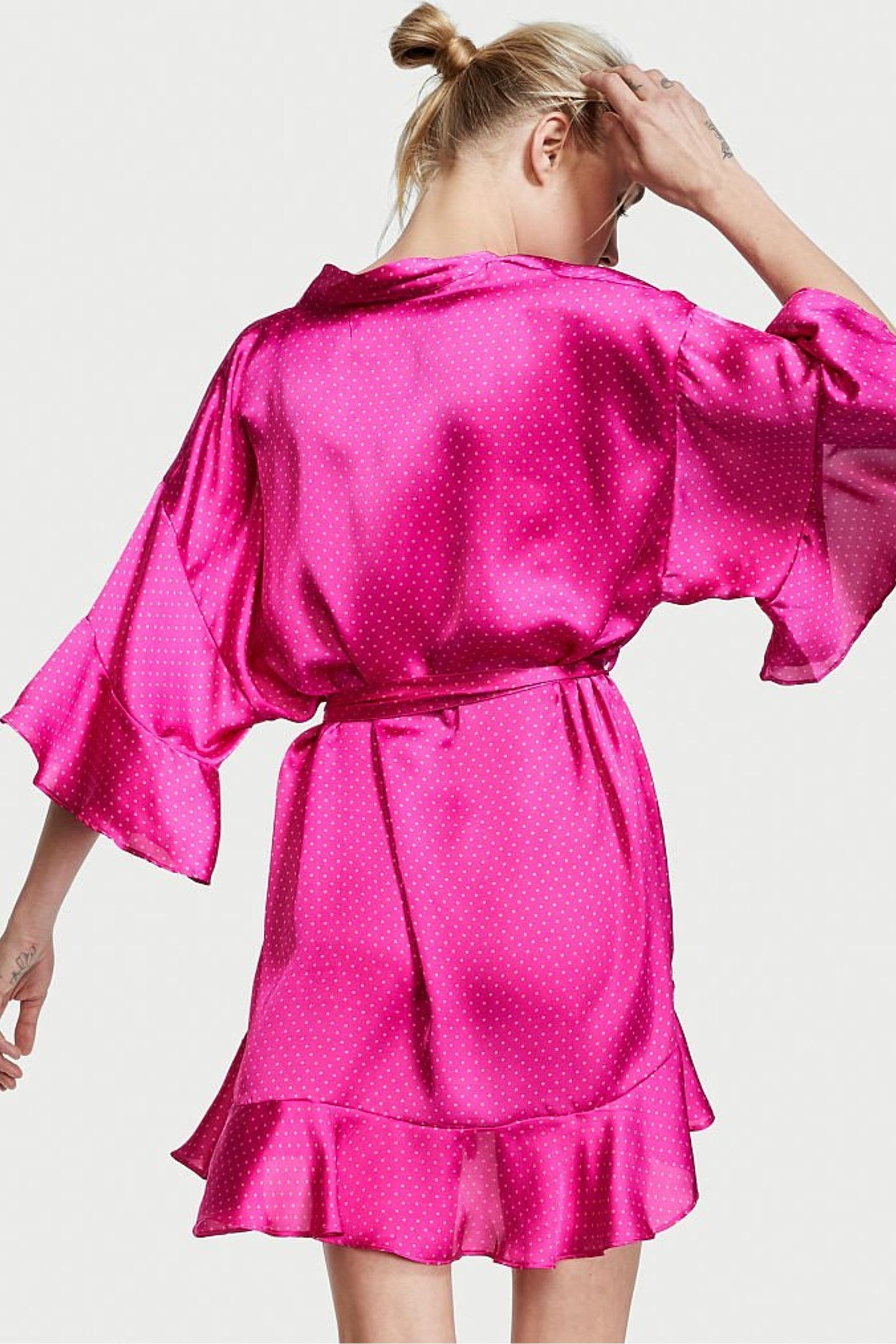 Victoria's Secret Flounce Satin Robe | Victoria's Secret Ireland
