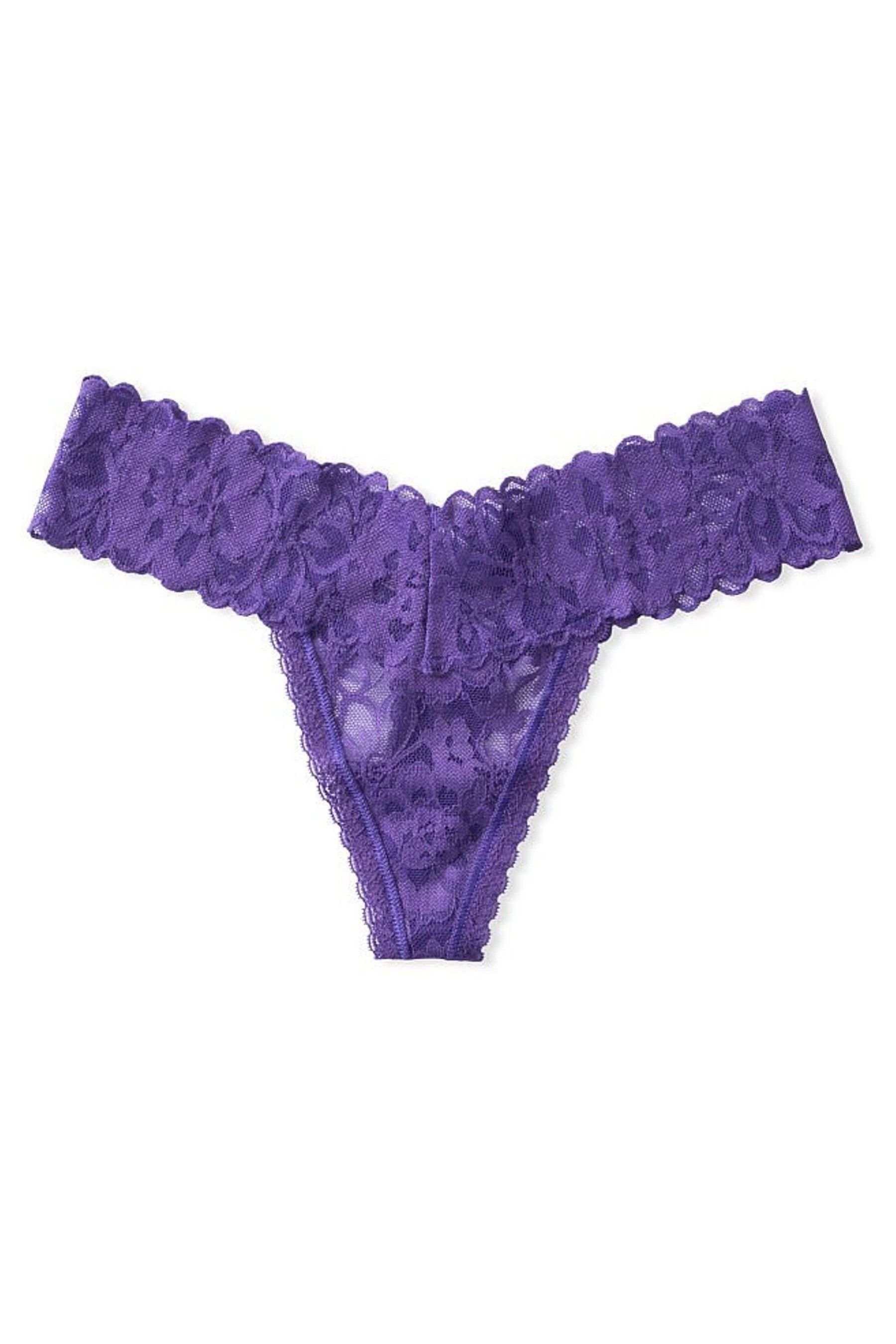 Buy Victoria's Secret Floral Lace Thong Panty from the Victoria's Secret UK online shop