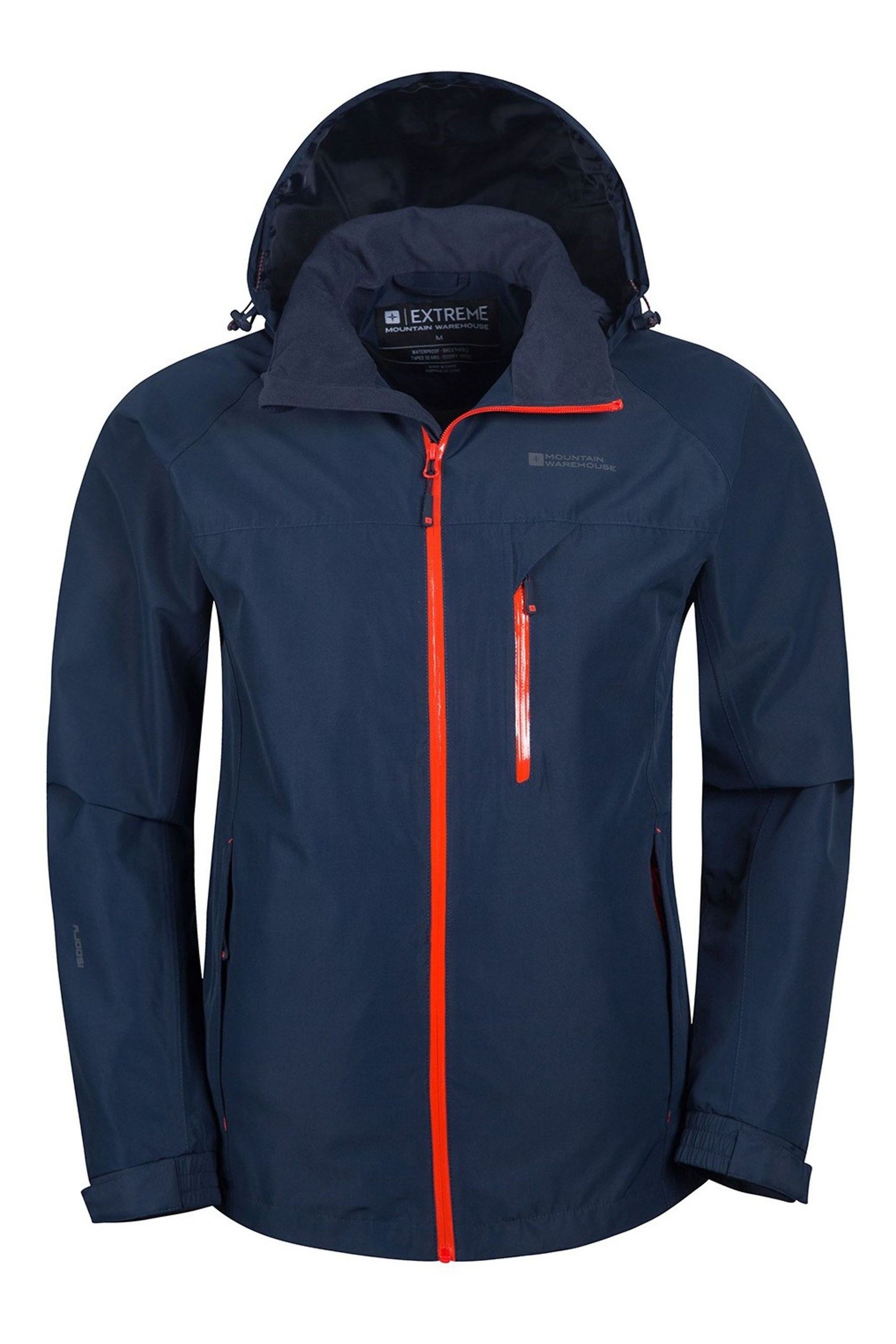 Buy Mountain Warehouse Blue Brisk Extreme Mens Waterproof Jacket from the Next UK online shop