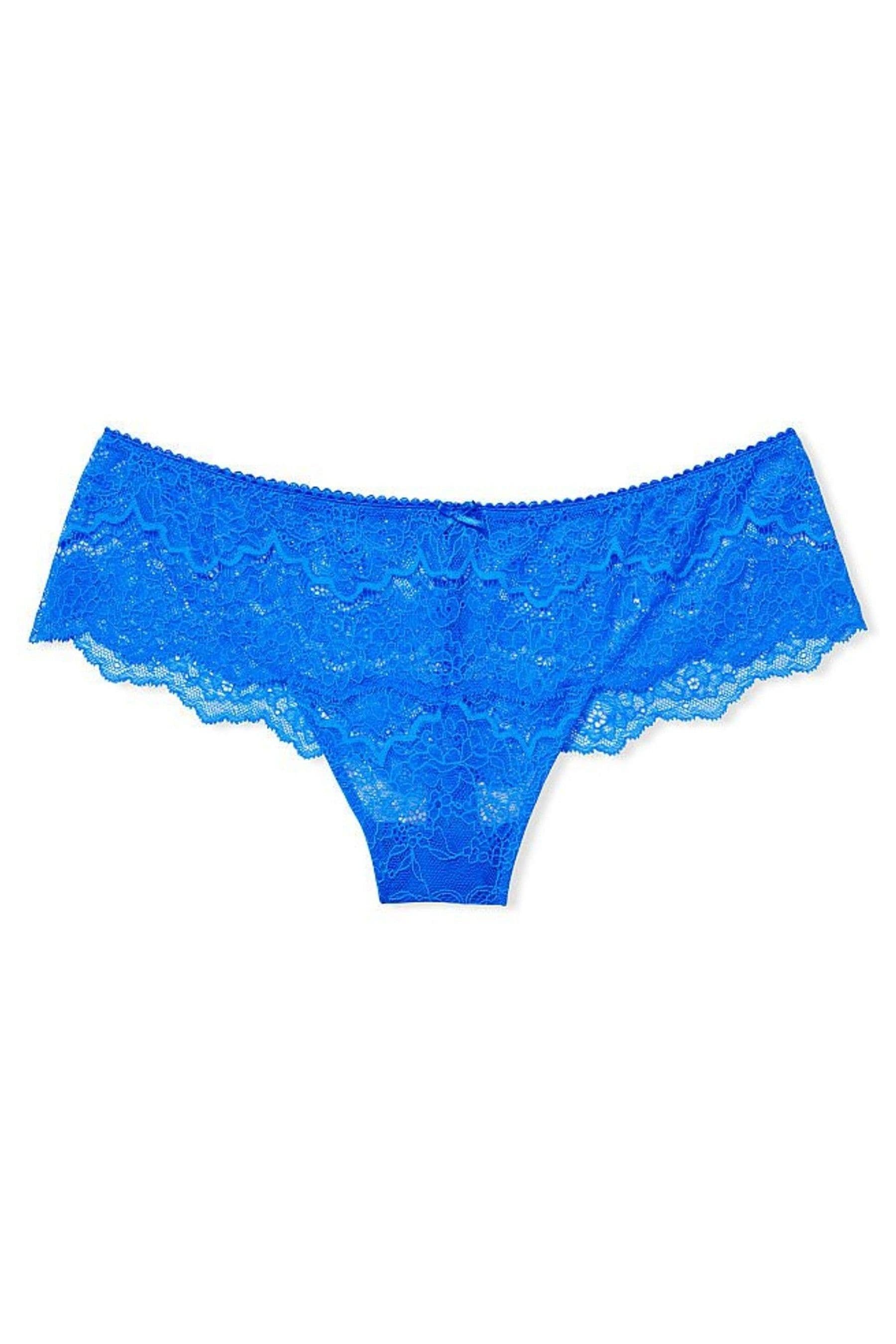 Buy Victoria's Secret Majorelle Blue Lace Hipster Thong Knickers from
