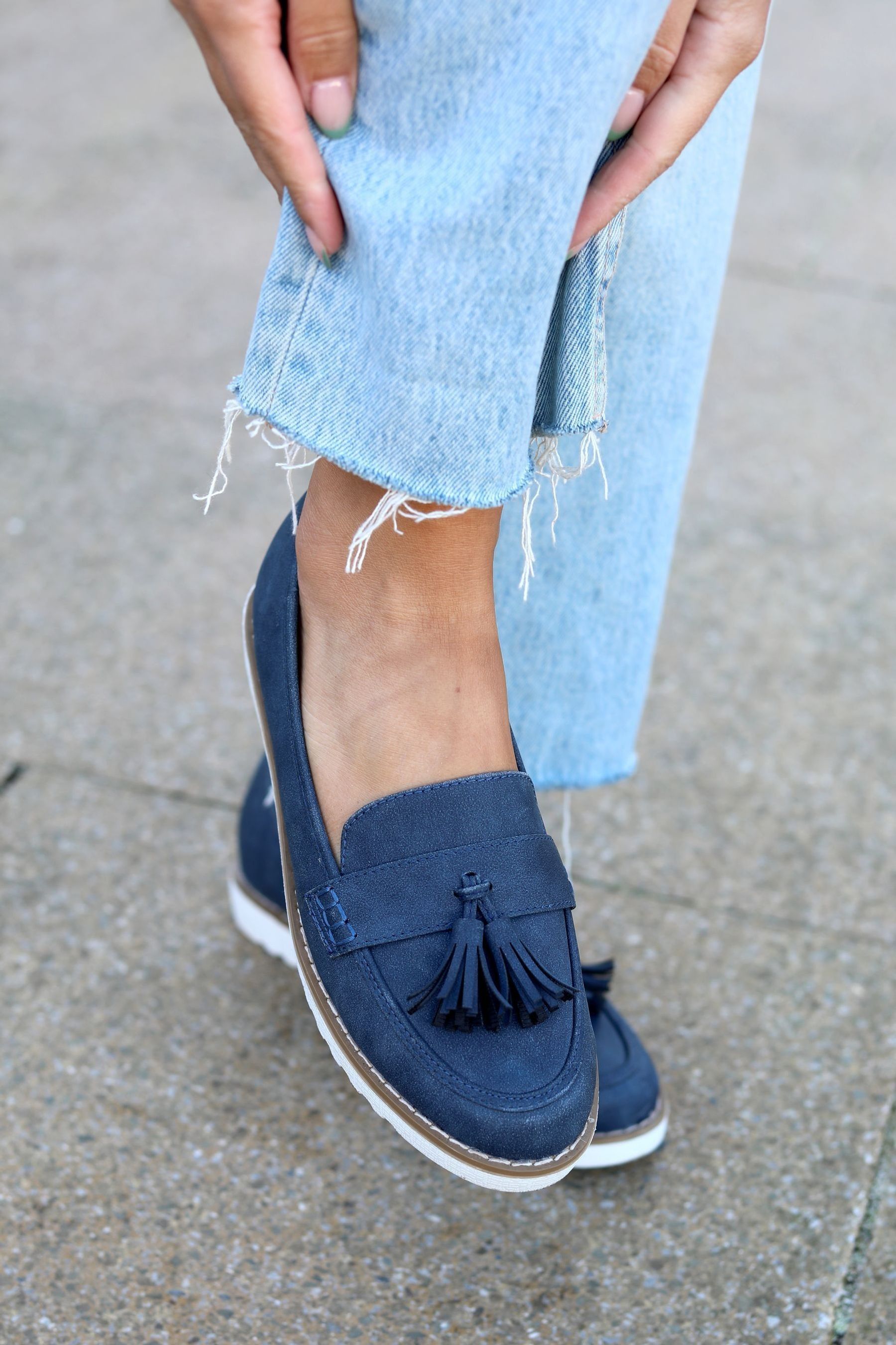 Buy Linzi Samson Slip On Loafer With Tassle Trim from Next Ireland