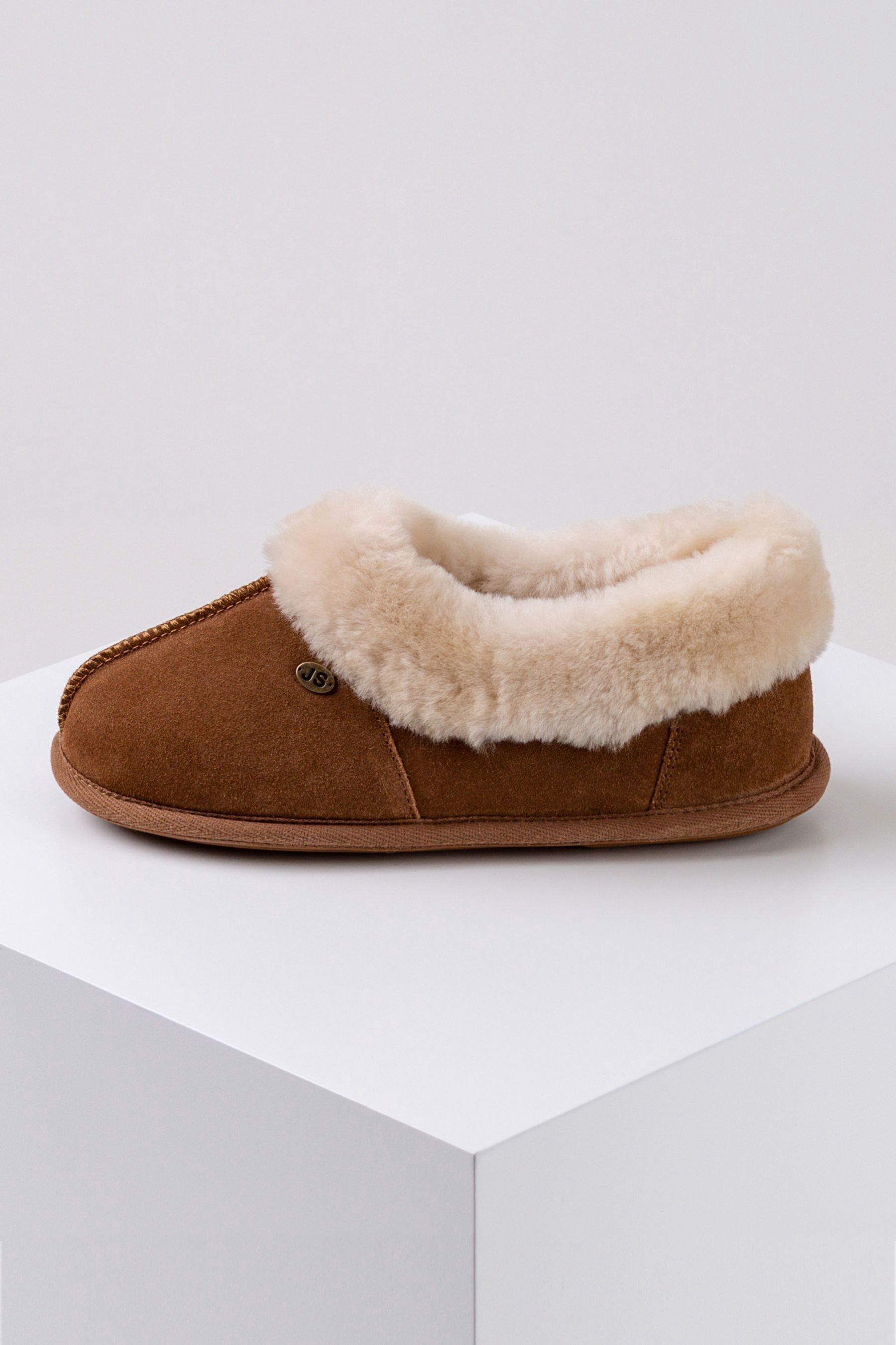 Buy Just Sheepskin Brown Ladies Classic Sheepskin Slipper from the Next ...