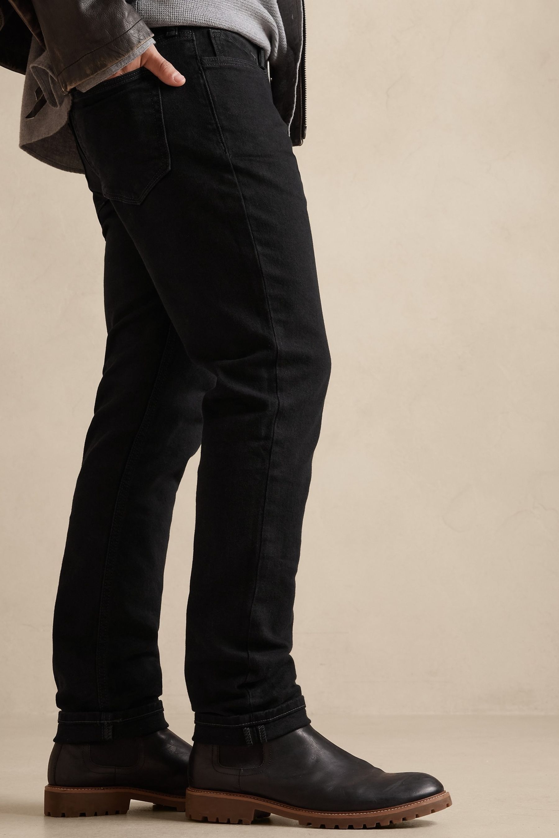 Buy Banana Republic Black Slim Organic Cotton Jeans from the Next UK